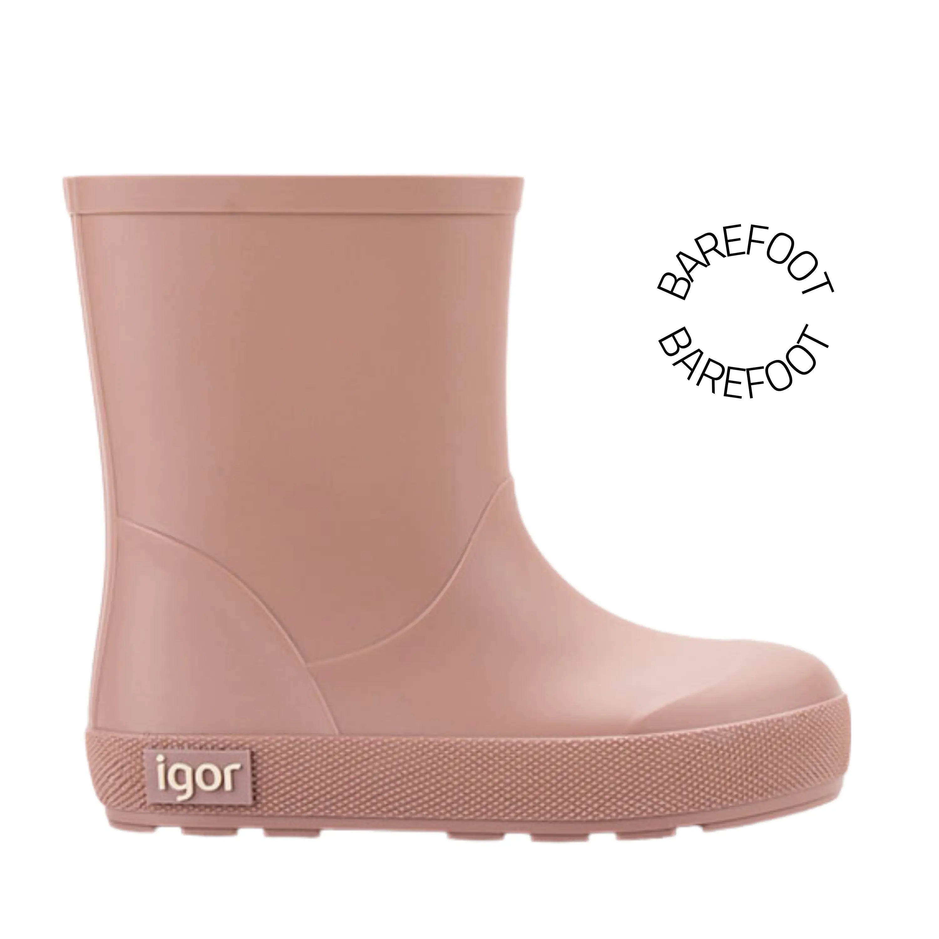 IGOR Bottes de Pluie Barefoot Yogi Rosa ma petite pointure