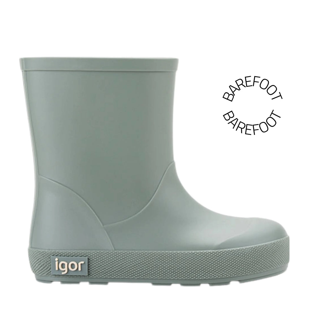 IGOR Bottes de Pluie Barefoot Yogi Verde ma petite pointure