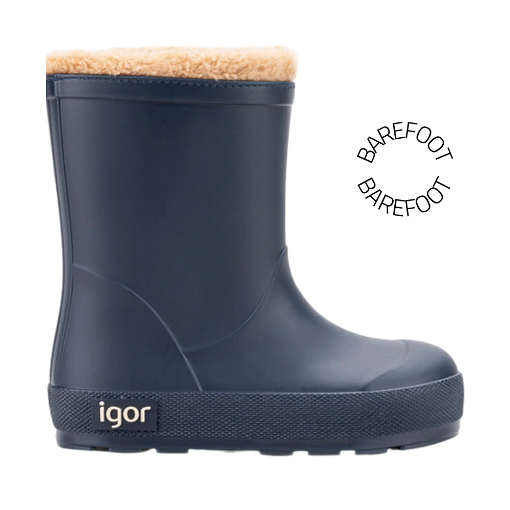 IGOR Bottes de Pluie Barefoot Yogi Borreguito Marino ma petite pointure