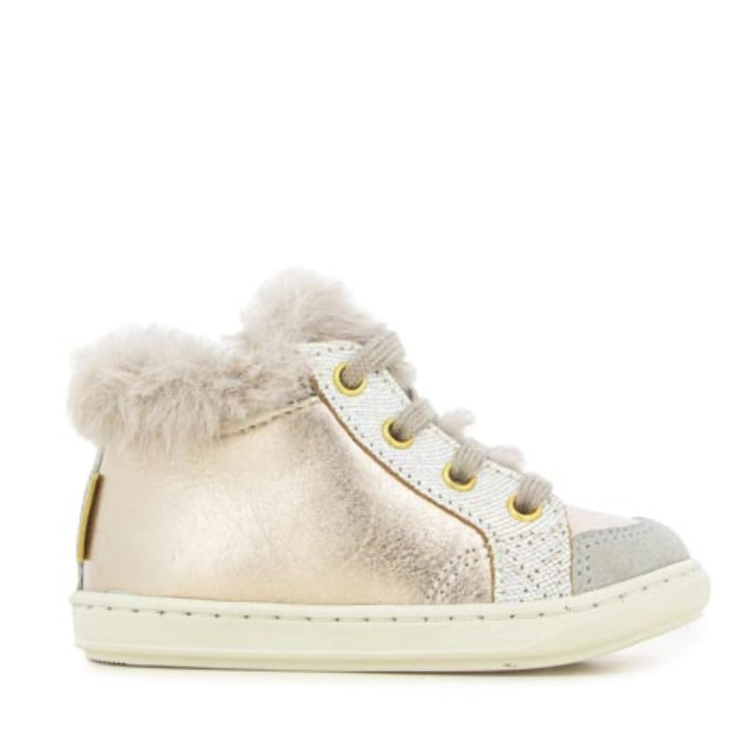 SHOO POM Bottines Bouba Zip Hair Light Bronze Taupe ma petite pointure