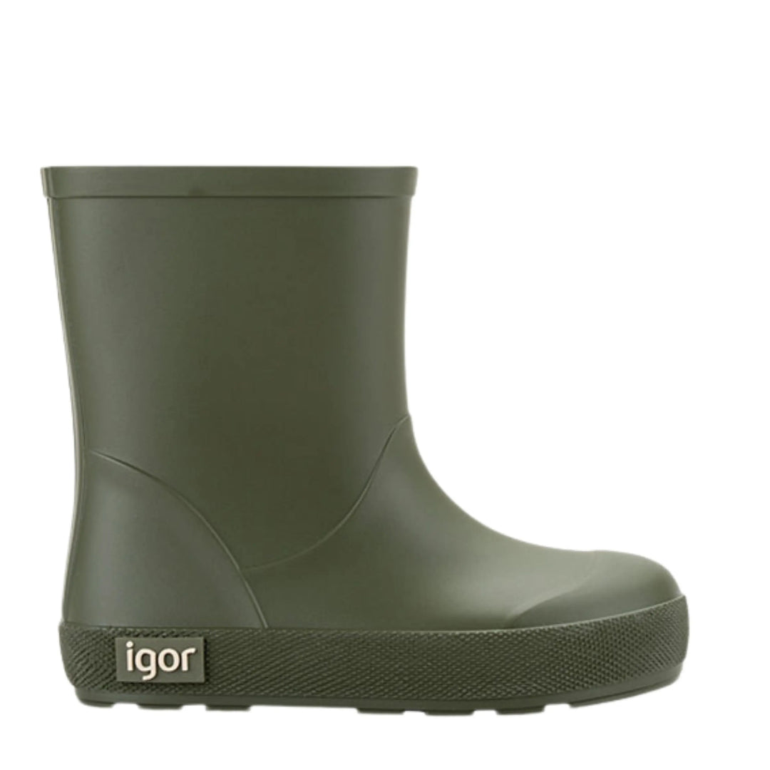 IGOR Bottes de Pluie Barefoot Yogi Kaki ma petite pointure
