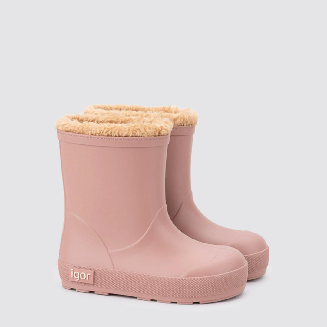 IGOR Bottes de Pluie Barefoot Yogi Borreguito Rosa ma petite pointure
