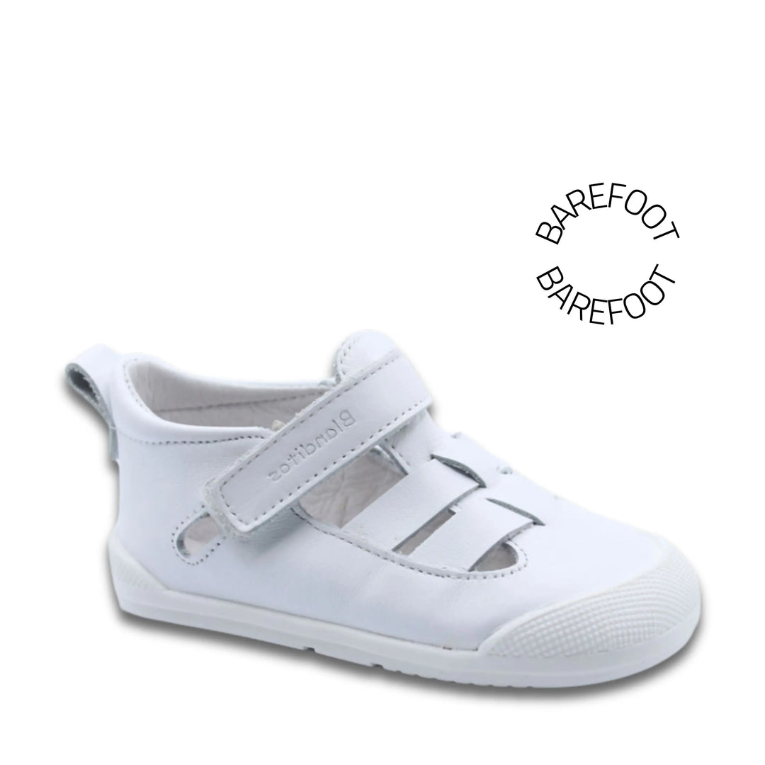 BLANDITOS Baskets Semi-ouvertes Barefoot Mar Blanc ma petite pointure