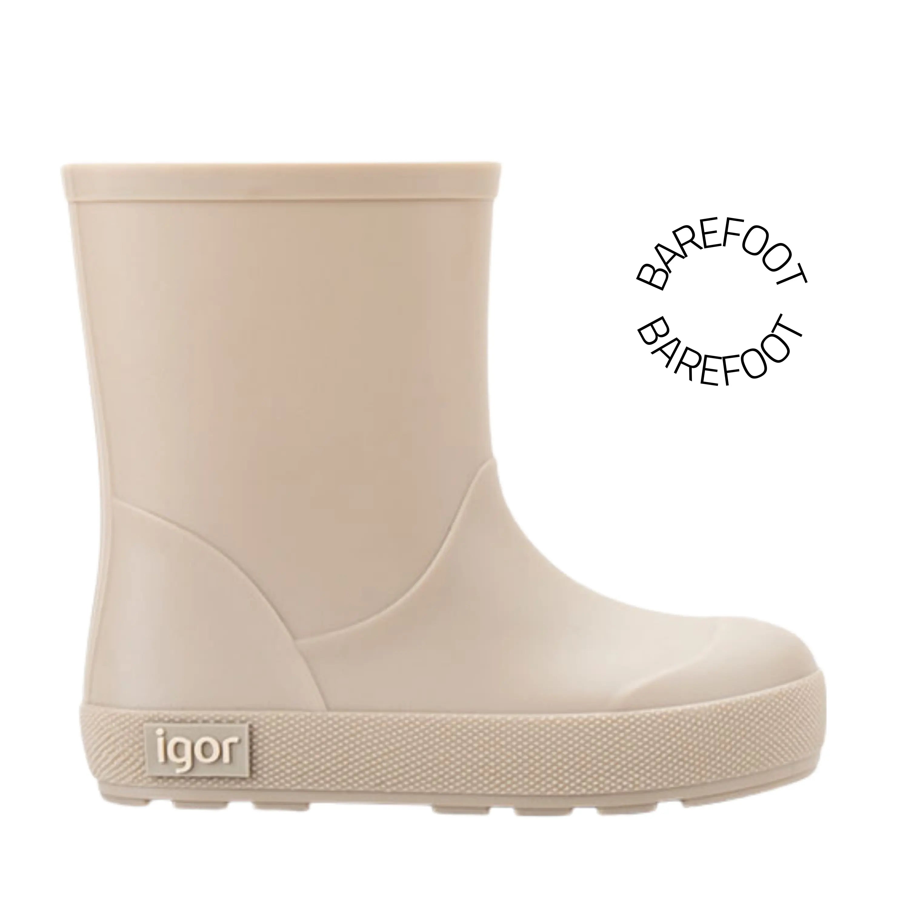 IGOR Bottes de Pluie Barefoot Yogi Beige ma petite pointure