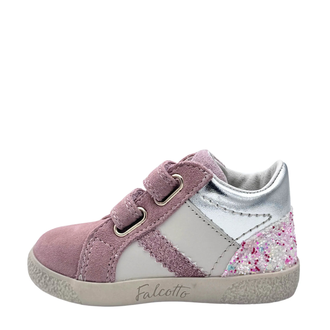 FALCOTTO Baskets Kilde VL Suede Metallic Rose ma petite pointure