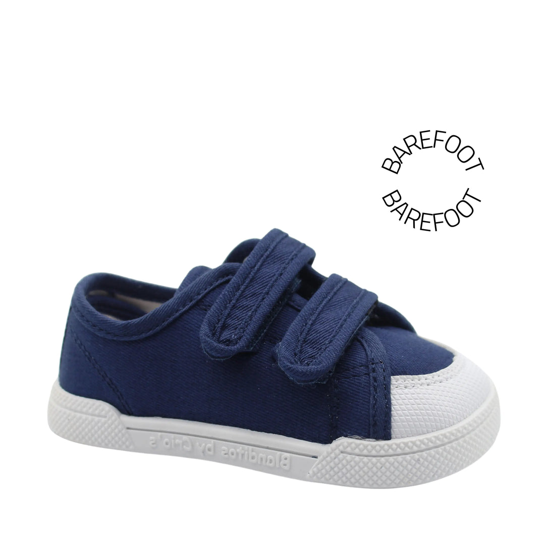 BLANDITOS Baskets en toile Barefoot Coco Navy ma petite pointure