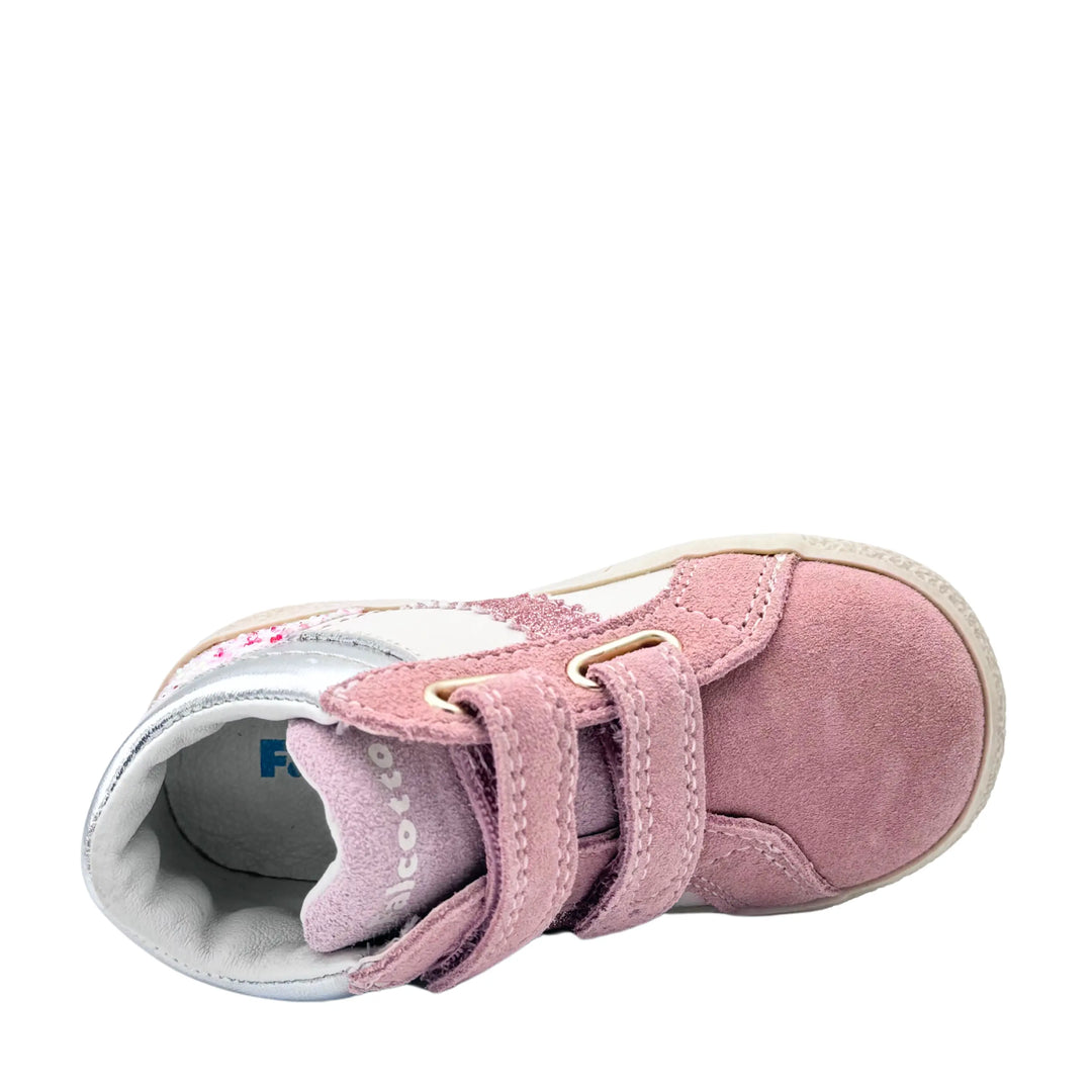 FALCOTTO Baskets Kilde VL Suede Metallic Rose ma petite pointure
