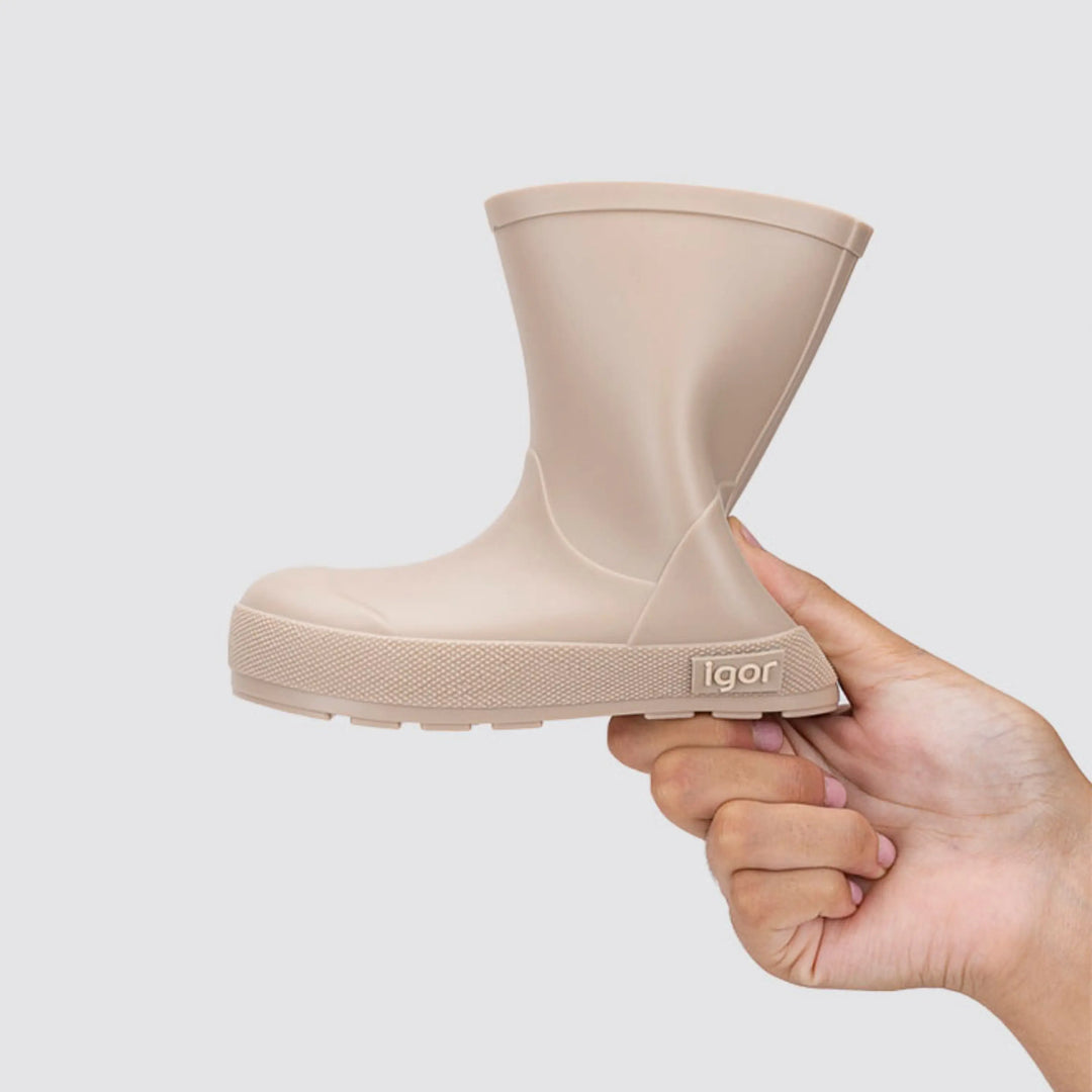 IGOR Bottes de Pluie Barefoot Yogi Beige ma petite pointure