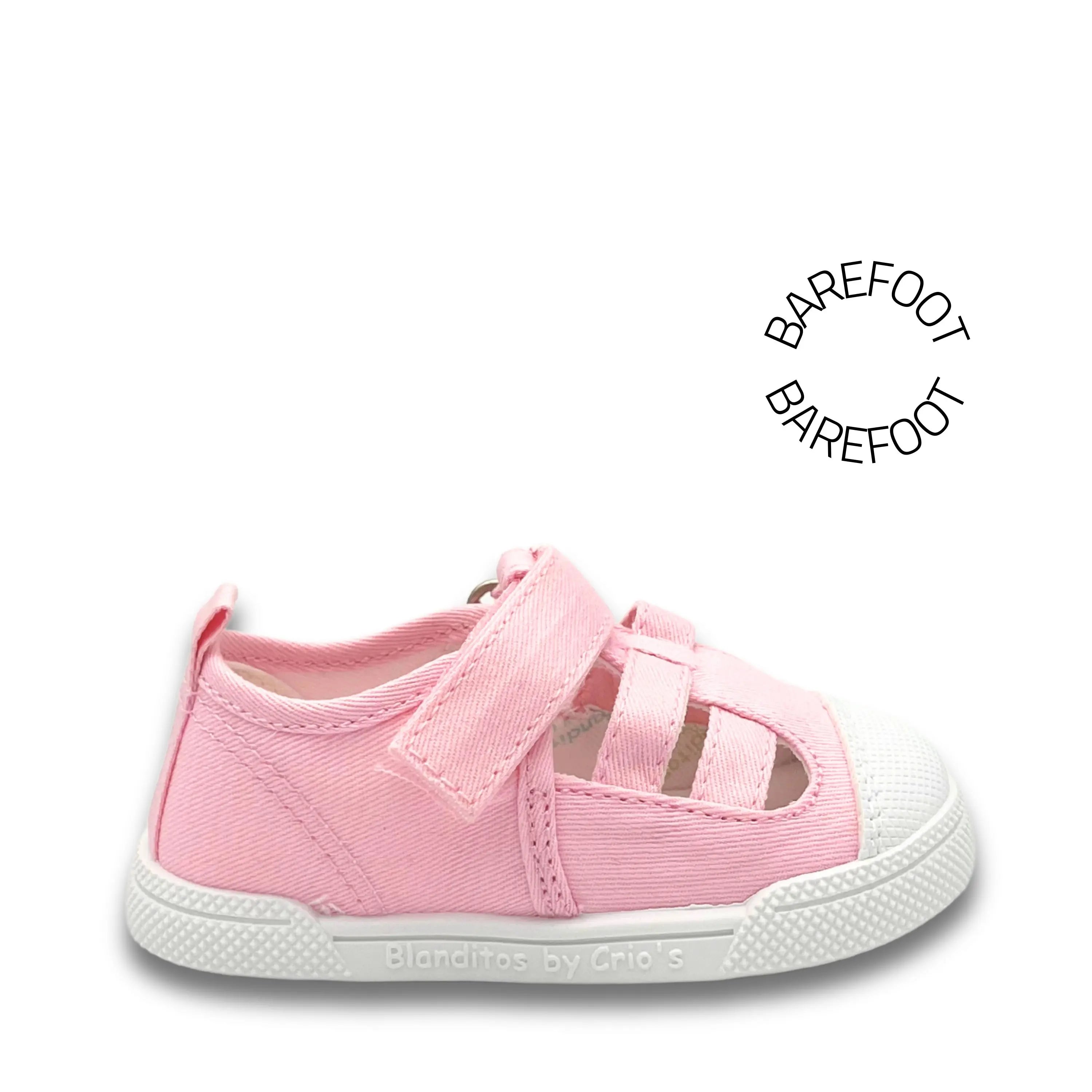 BLANDITOS Baskets en toile Barefoot Limon Baby ma petite pointure