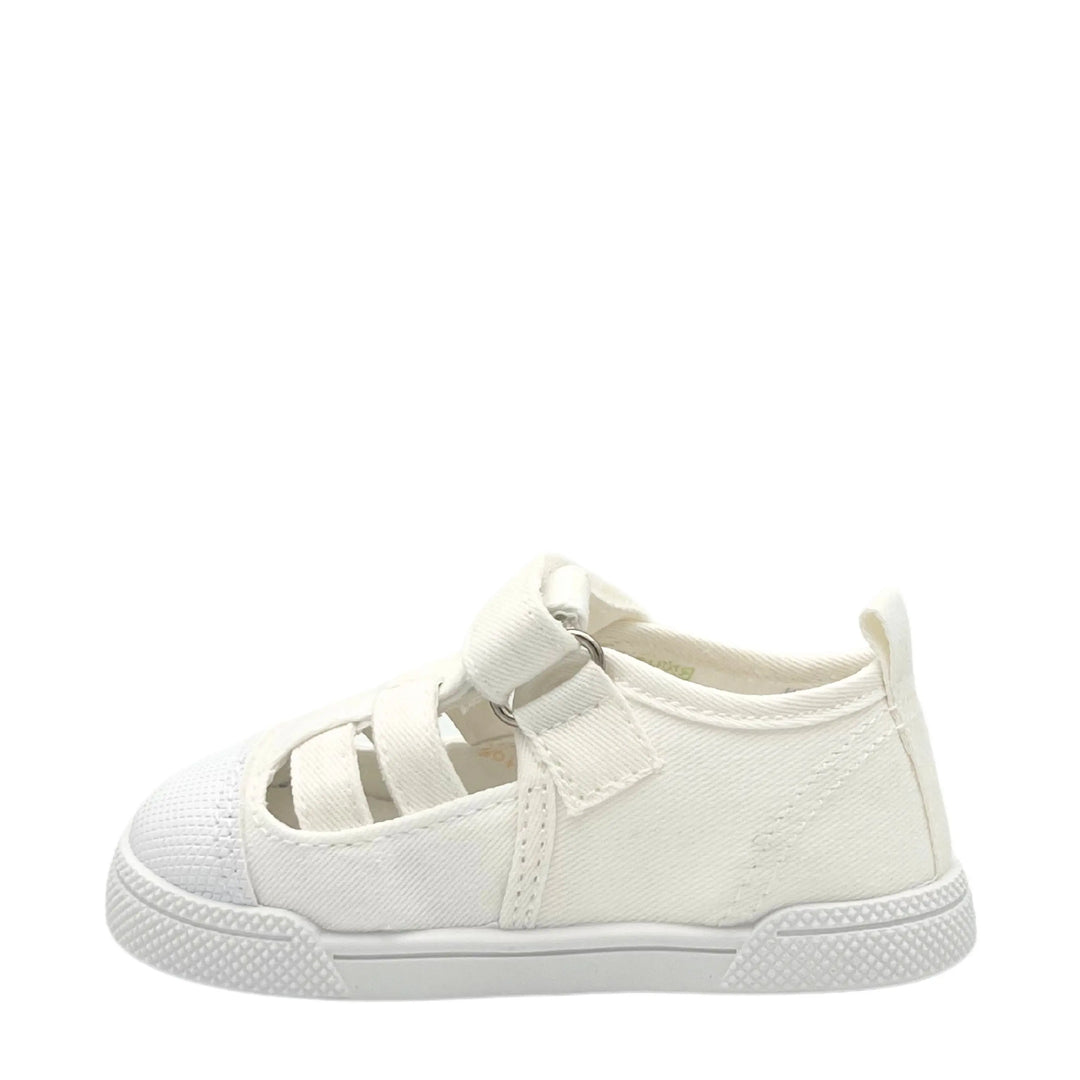 BLANDITOS Baskets en toile Barefoot Limon Blanco ma petite pointure