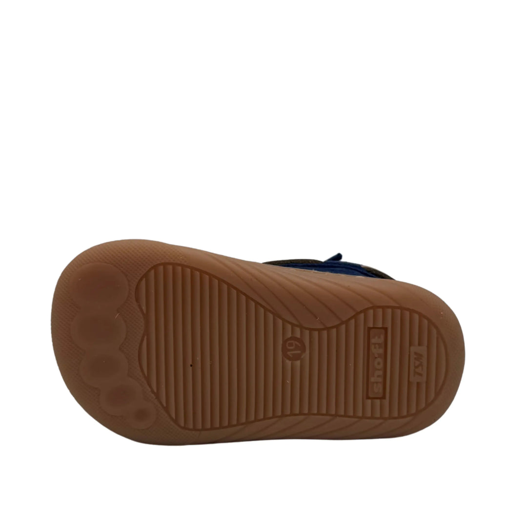 BABYBOTTE Bottillons Barefoot Albatros Velour Cognac ma petite pointure