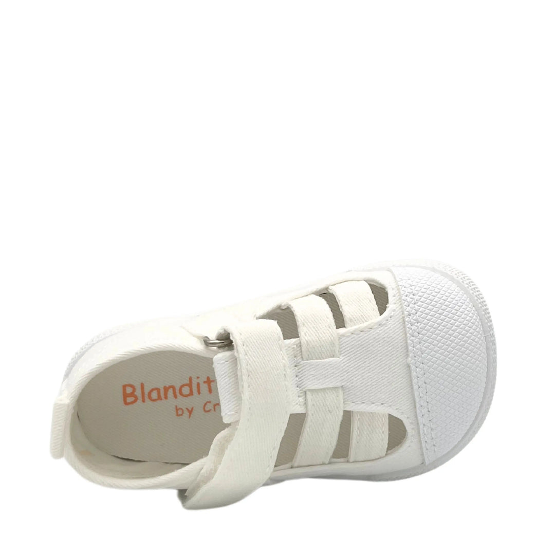 BLANDITOS Baskets en toile Barefoot Limon Blanco ma petite pointure