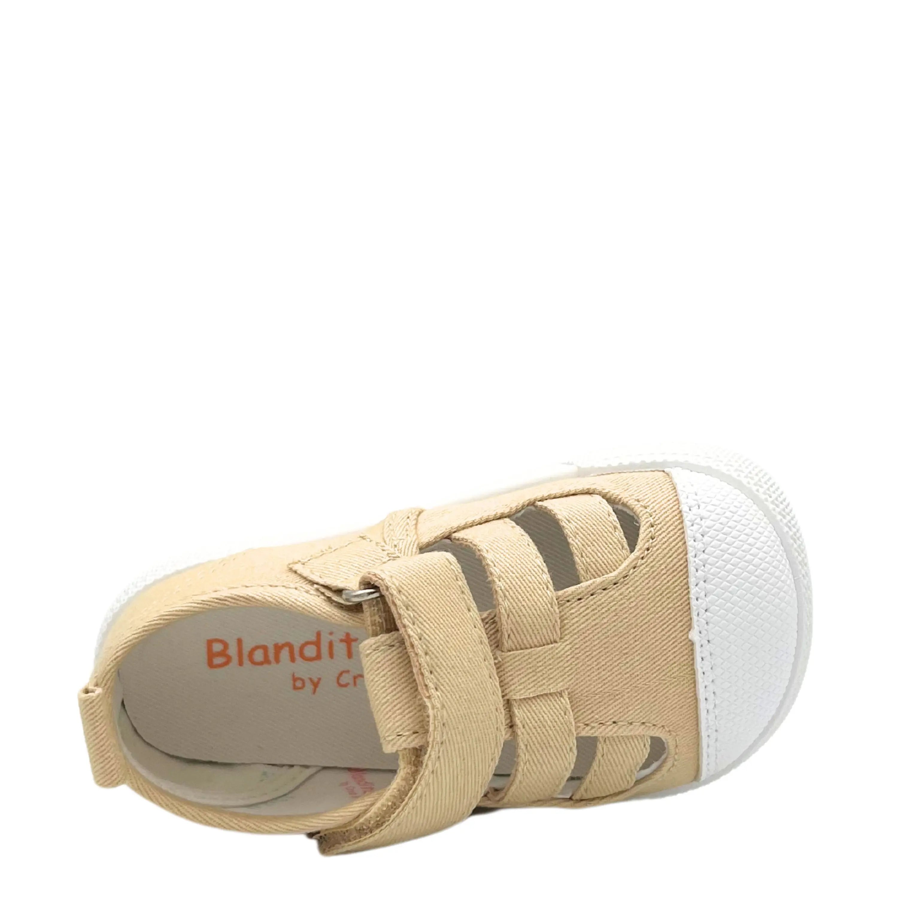 BLANDITOS Baskets en toile Barefoot Limon Beige ma petite pointure
