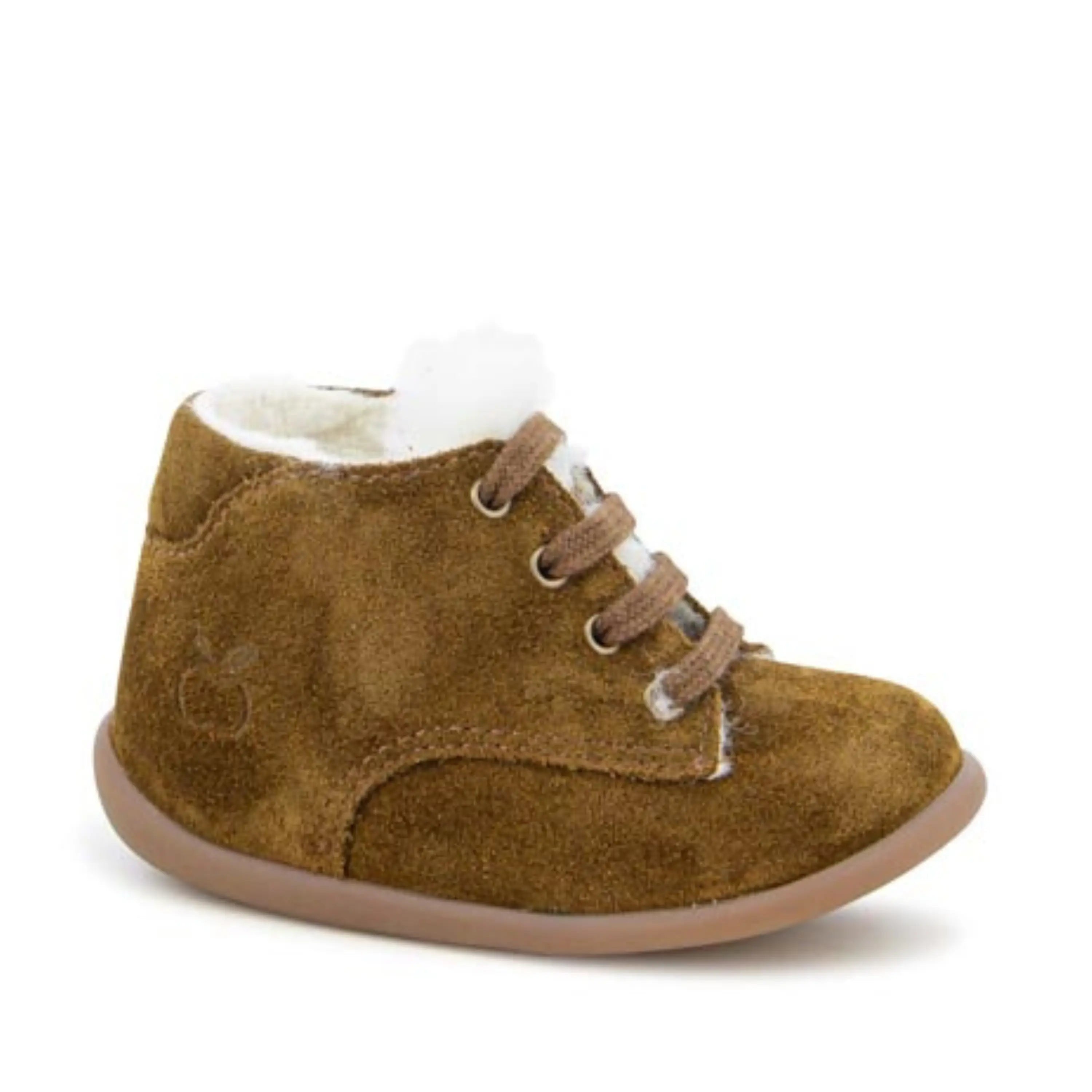 POM D'API Bottines Fourrées Stand Up Derby Fur Tabacco ma petite pointure