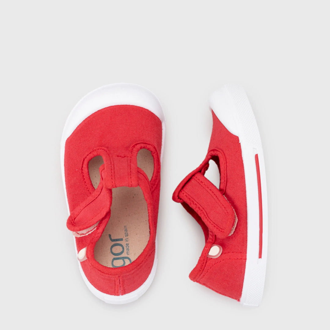 IGOR Baskets en toile Barefoot Canvas Pepito Rojo ma petite pointure