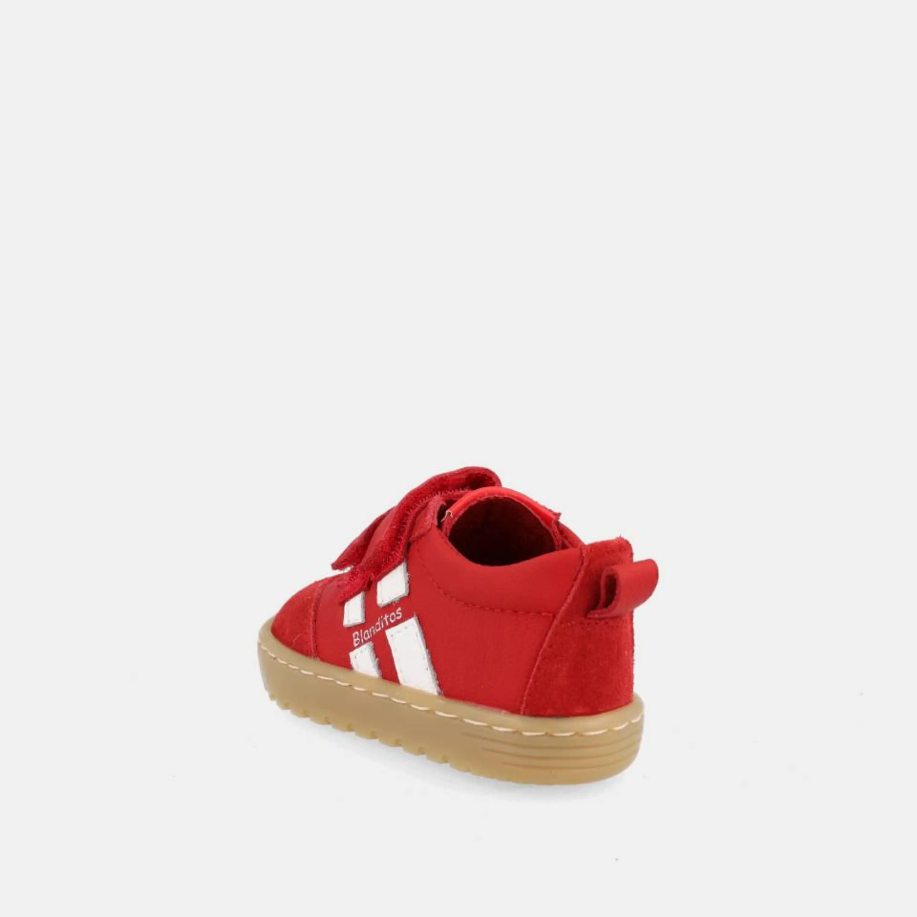 Baskets Barefoot bébé Lisboa Rojo blanditos