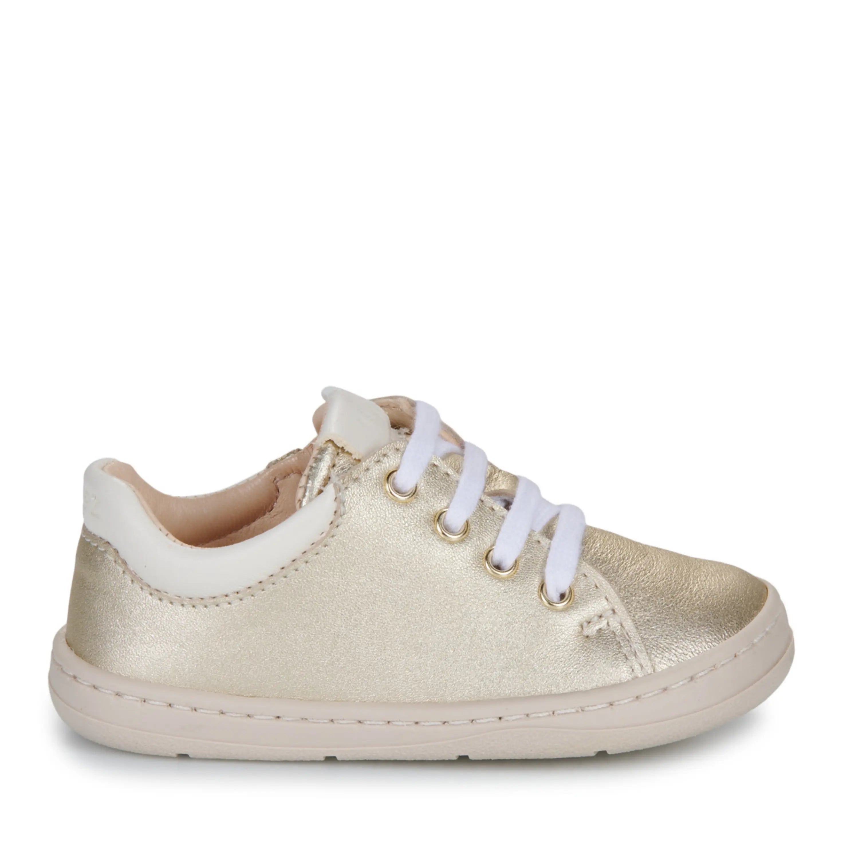 EASY PEASY Baskets Barefoot My Duckie's Lacet Or ma petite pointure