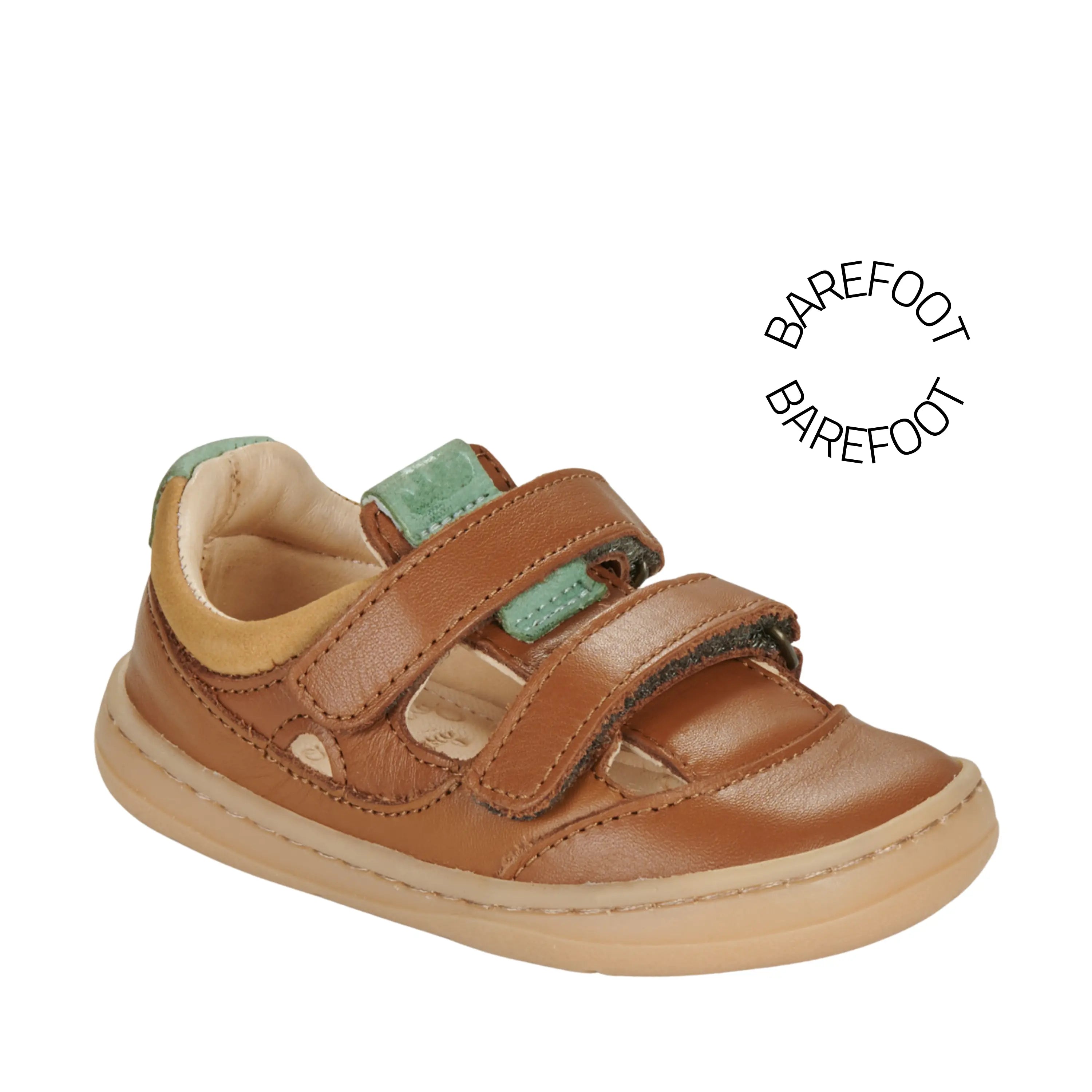 EASY PEASY Baskets Barefoot My Duckie's Salome Camel ma petite pointure