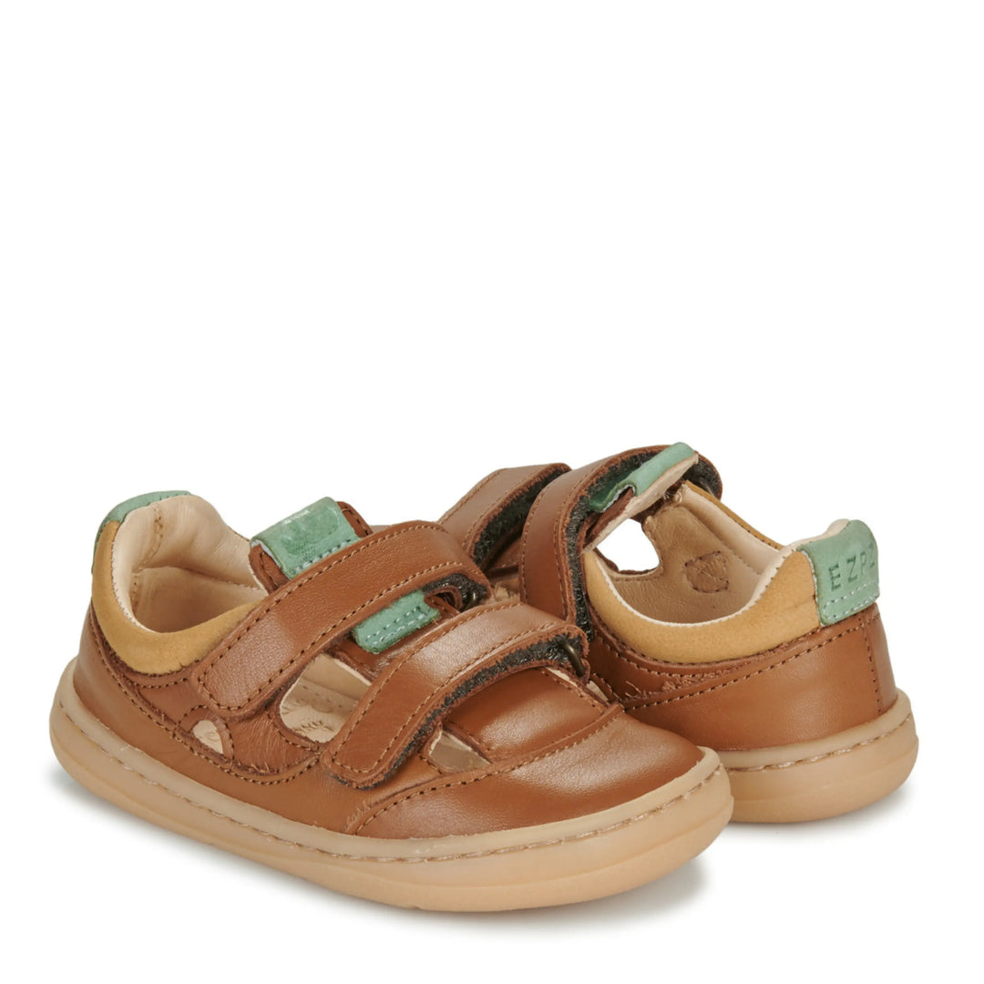 EASY PEASY Baskets Barefoot My Duckie's Salome Camel ma petite pointure