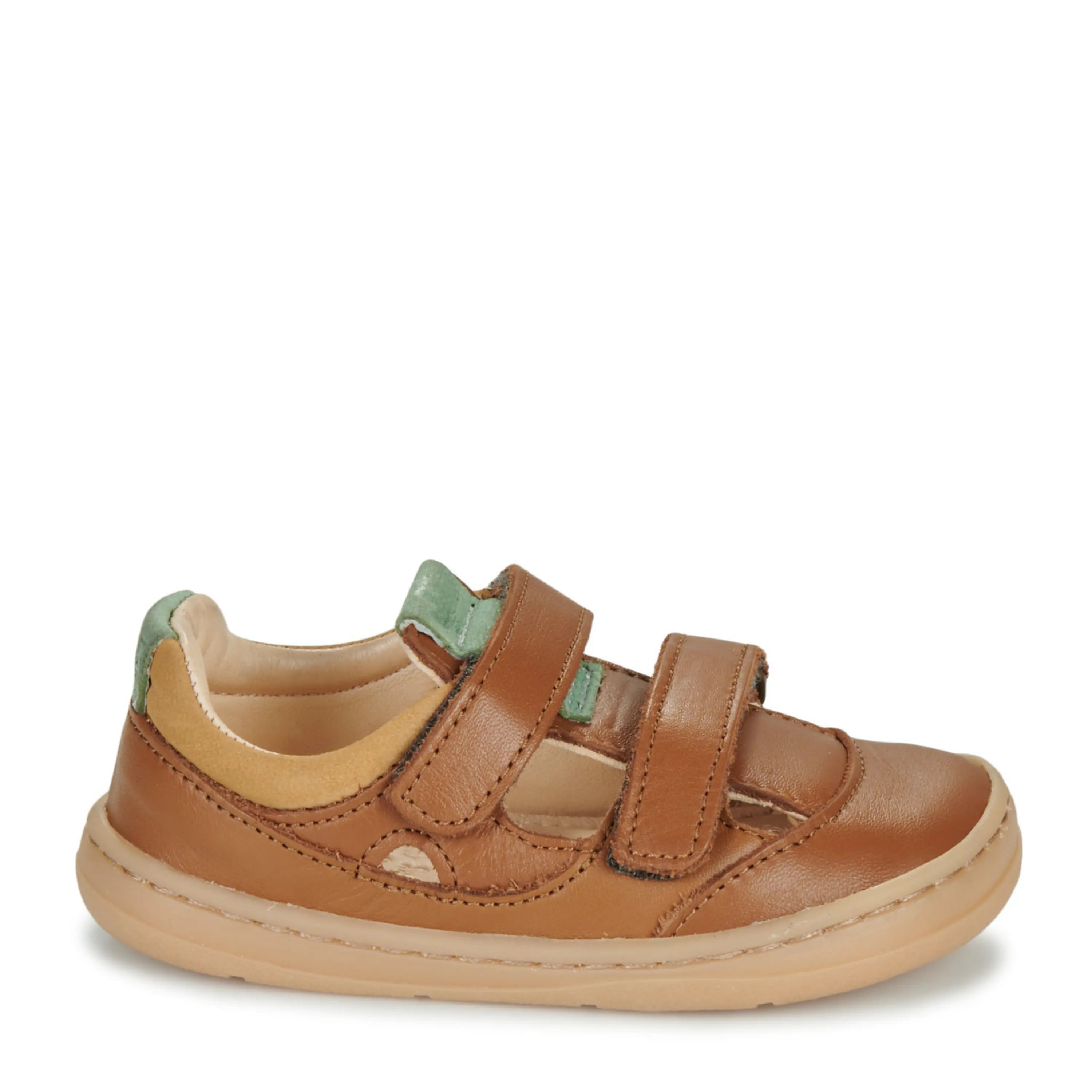 EASY PEASY Baskets Barefoot My Duckie's Salome Camel ma petite pointure