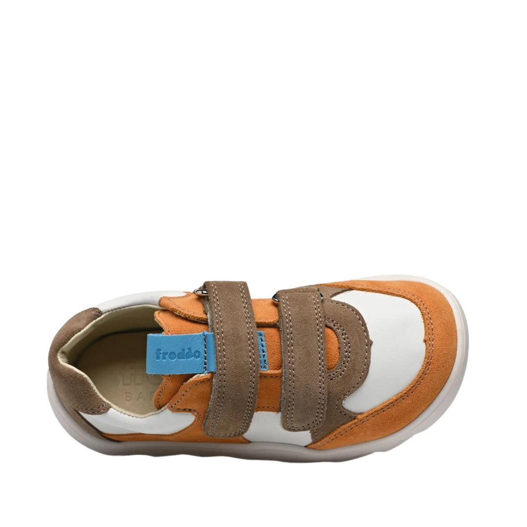 FRODDO Baskets Barefoot Zeru Spring White Orange ma petite pointure
