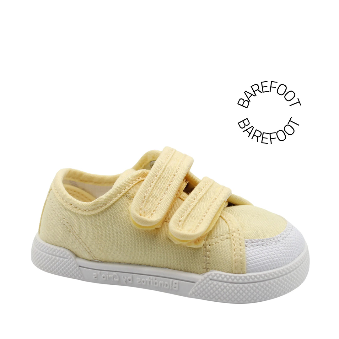 BLANDITOS Baskets en toile Barefoot Coco Amarillo ma petite pointure