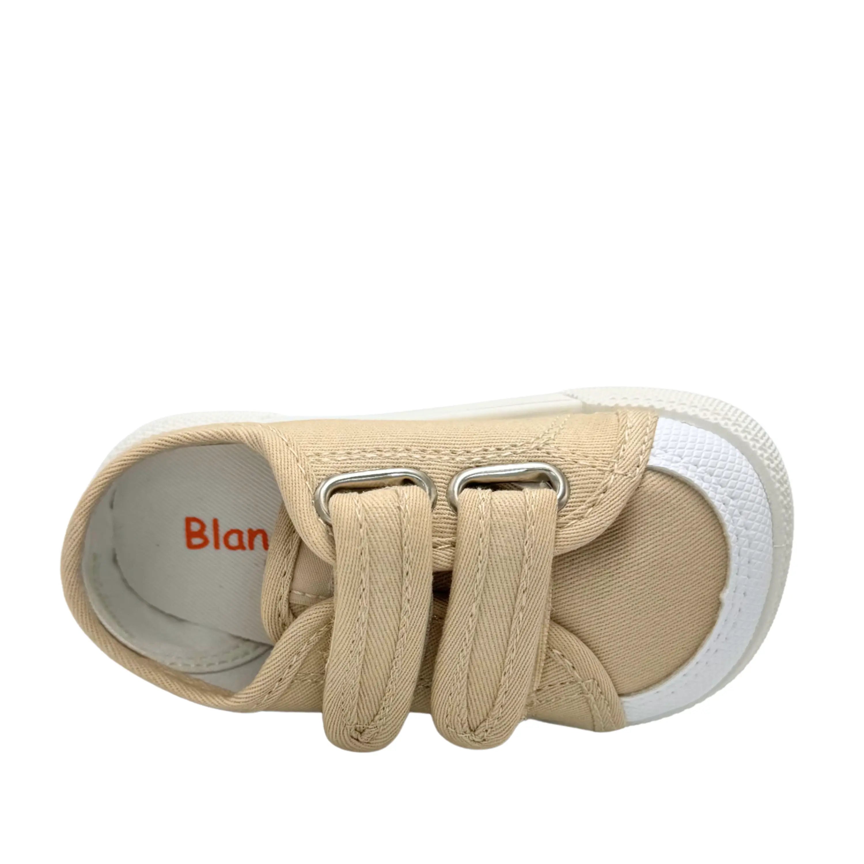 BLANDITOS Baskets en toile Barefoot Coco Beige ma petite pointure