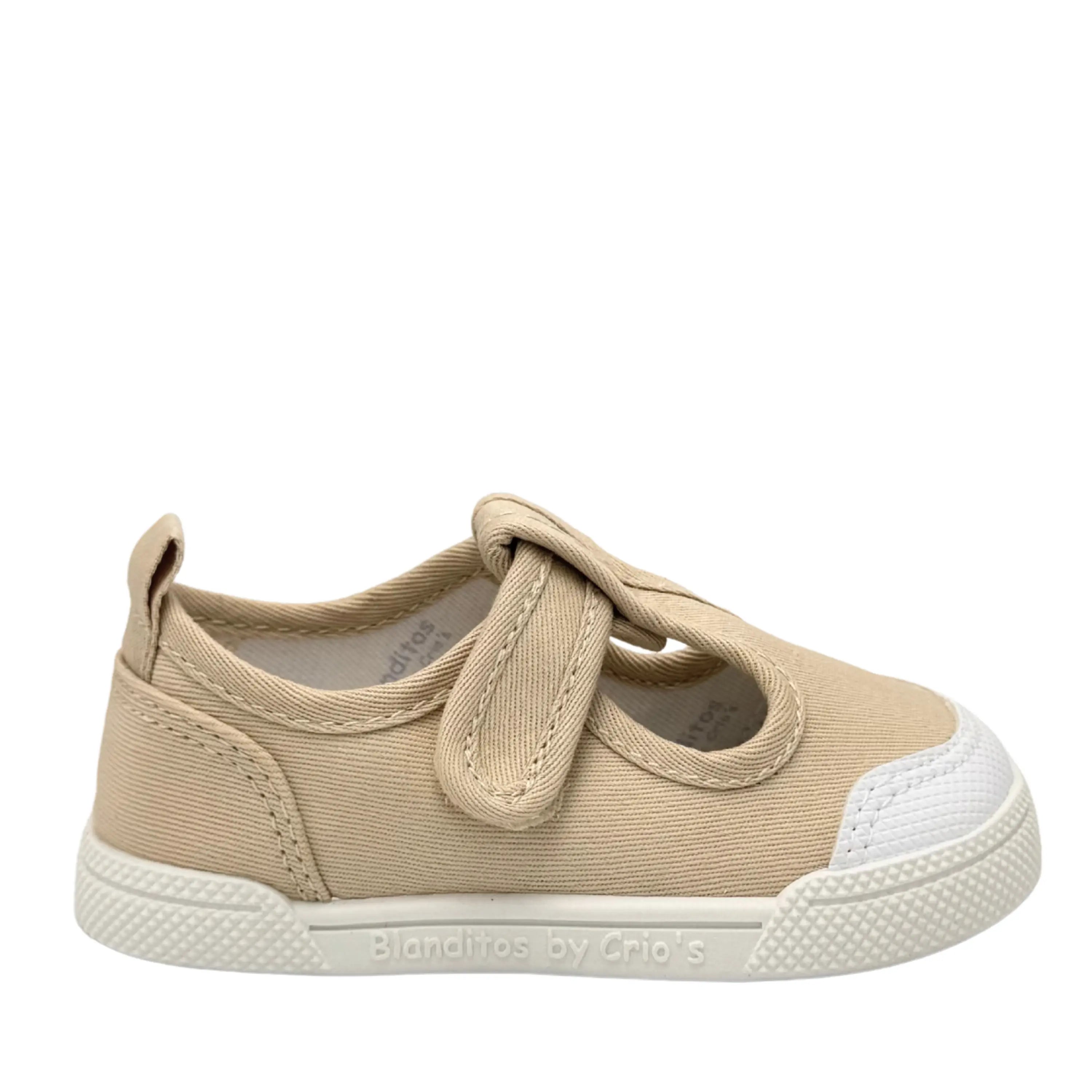 BLANDITOS Baskets en toile Barefoot Guinda Beige ma petite pointure