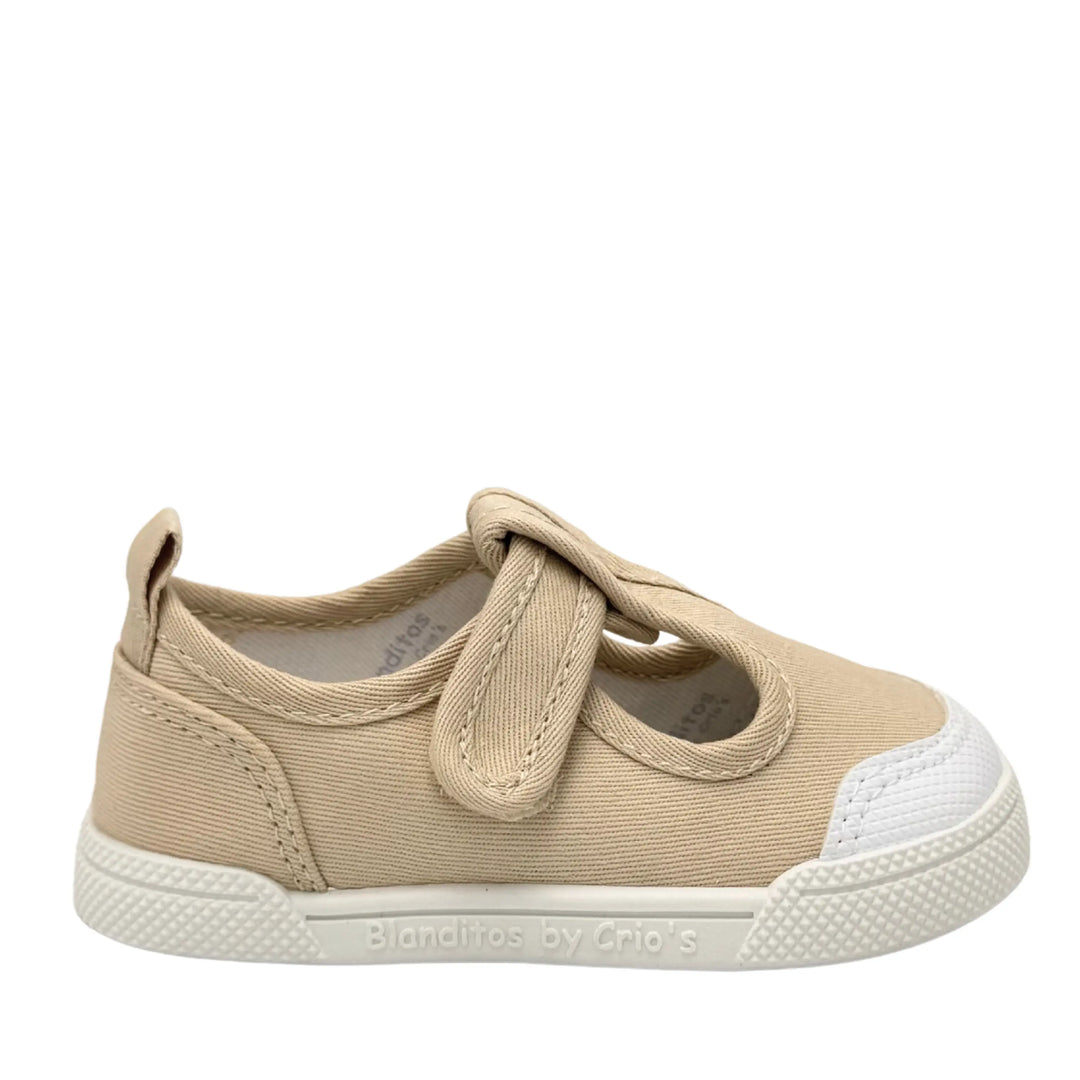 BLANDITOS Baskets en toile Barefoot Guinda Beige ma petite pointure