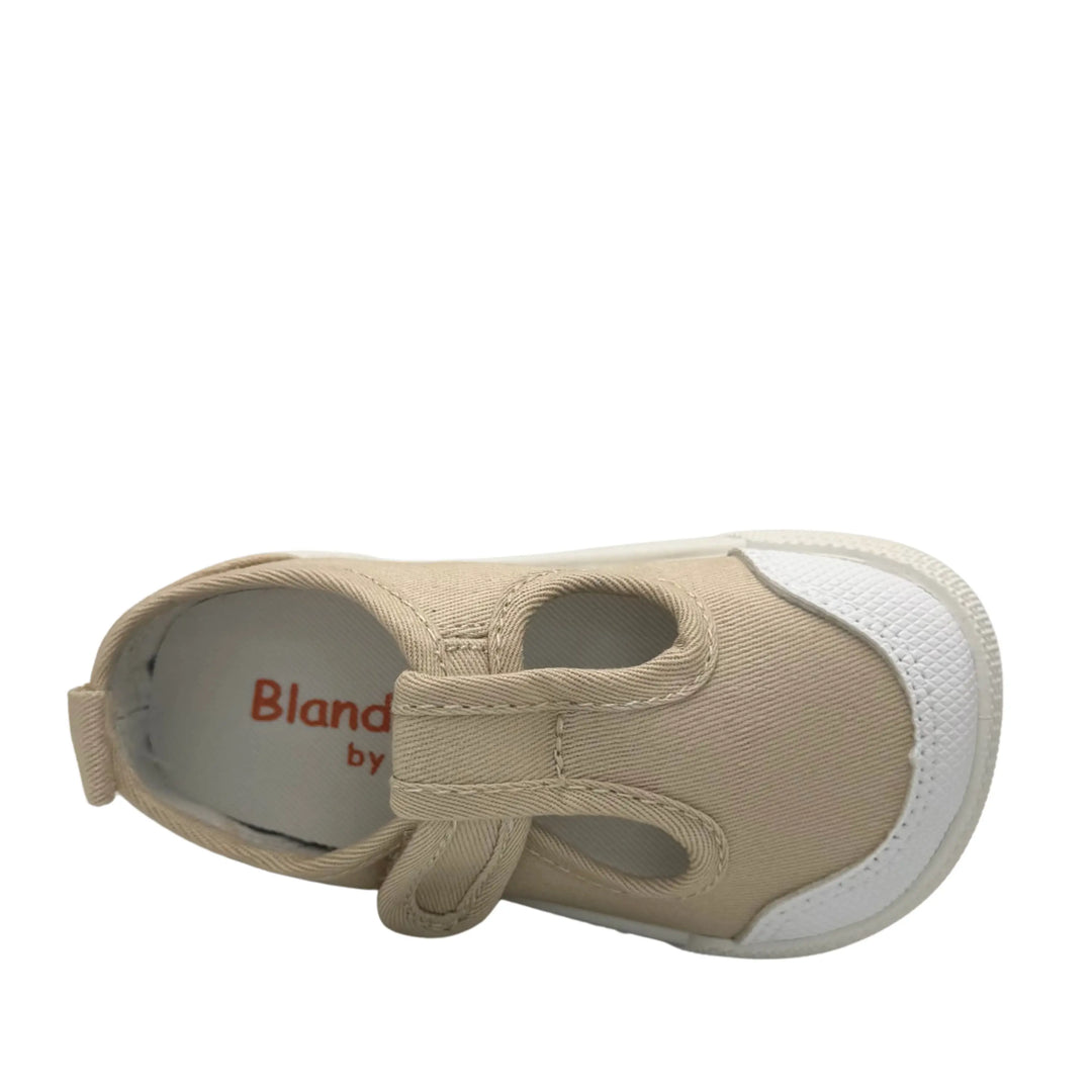 BLANDITOS Baskets en toile Barefoot Guinda Beige ma petite pointure