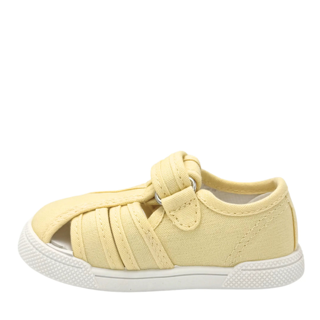 BLANDITOS Baskets en toile Barefoot Mango Amarillo ma petite pointure