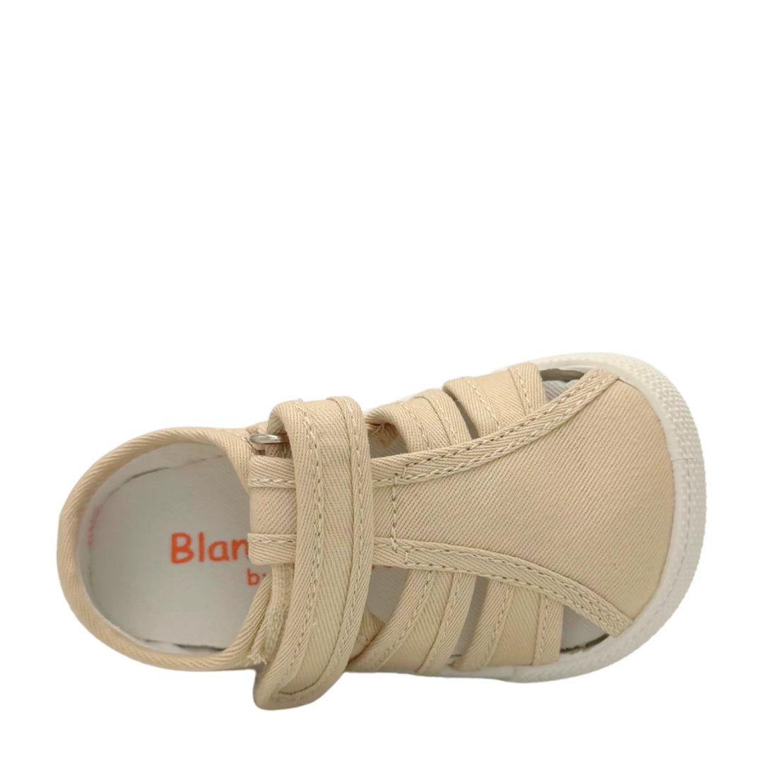 BLANDITOS Baskets en toile Barefoot Mango Beige ma petite pointure