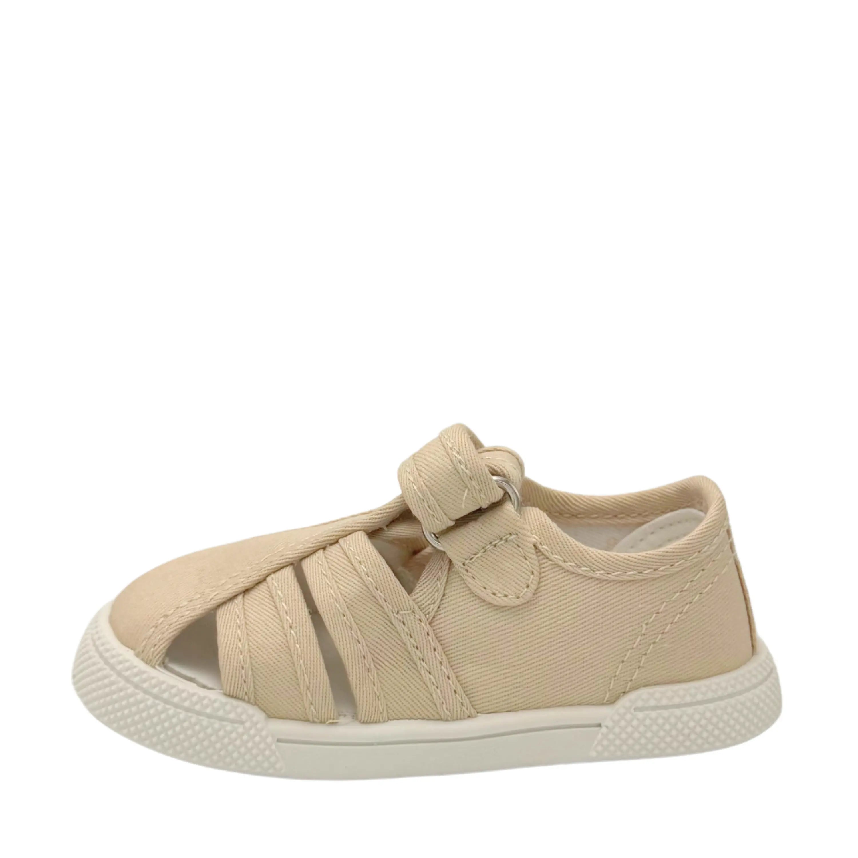 BLANDITOS Baskets en toile Barefoot Mango Beige ma petite pointure