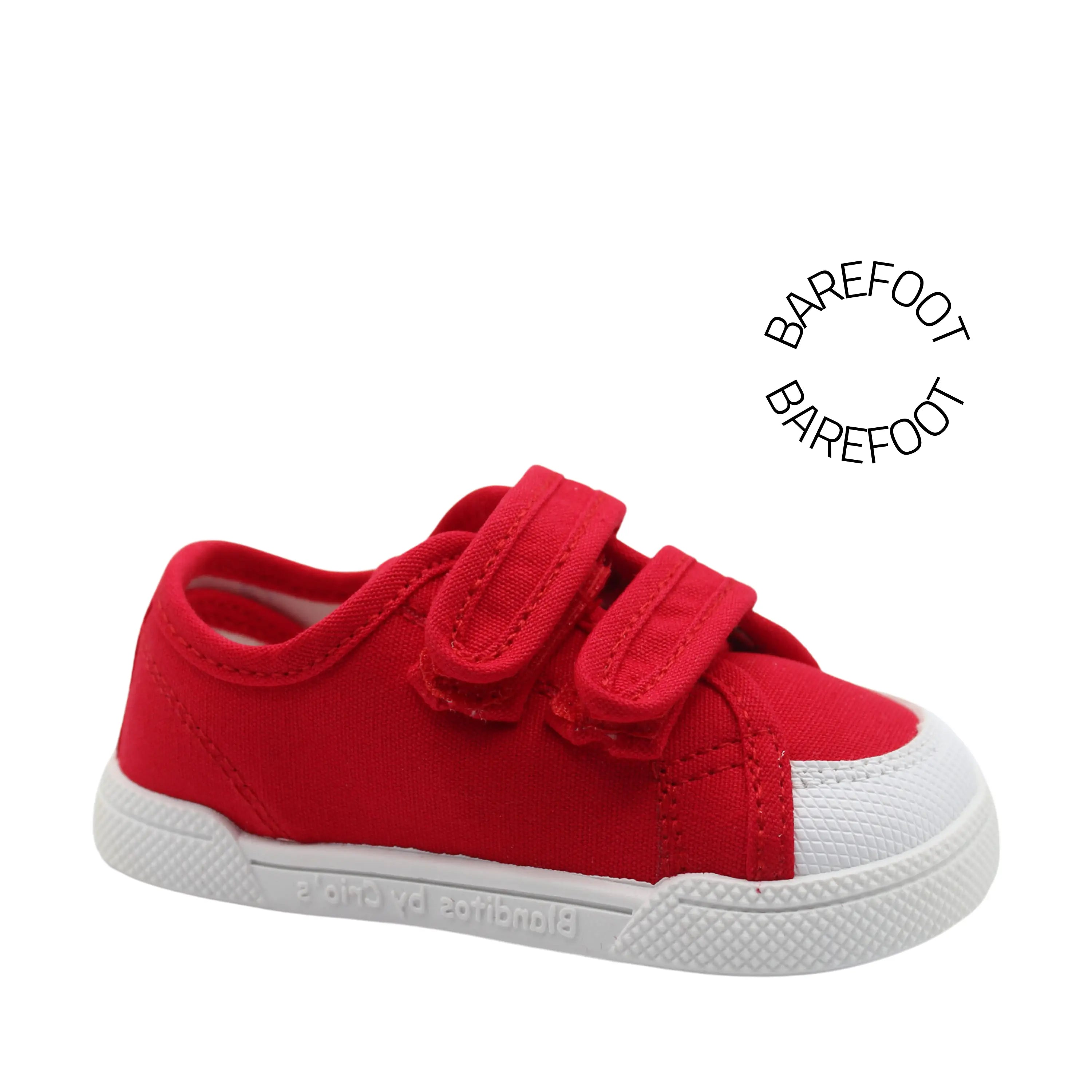 BLANDITOS Baskets en toile Barefoot Coco Rojo ma petite pointure