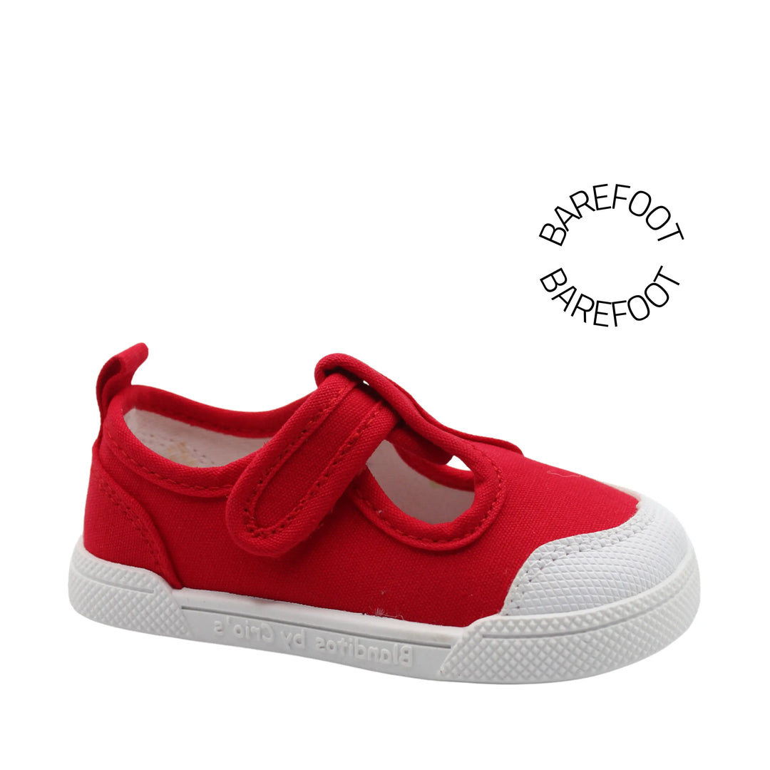 BLANDITOS Baskets en toile Barefoot Guinda Rojo ma petite pointure
