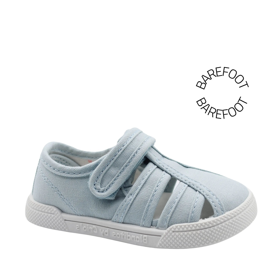 BLANDITOS Baskets en toile Barefoot Mango Azul ma petite pointure