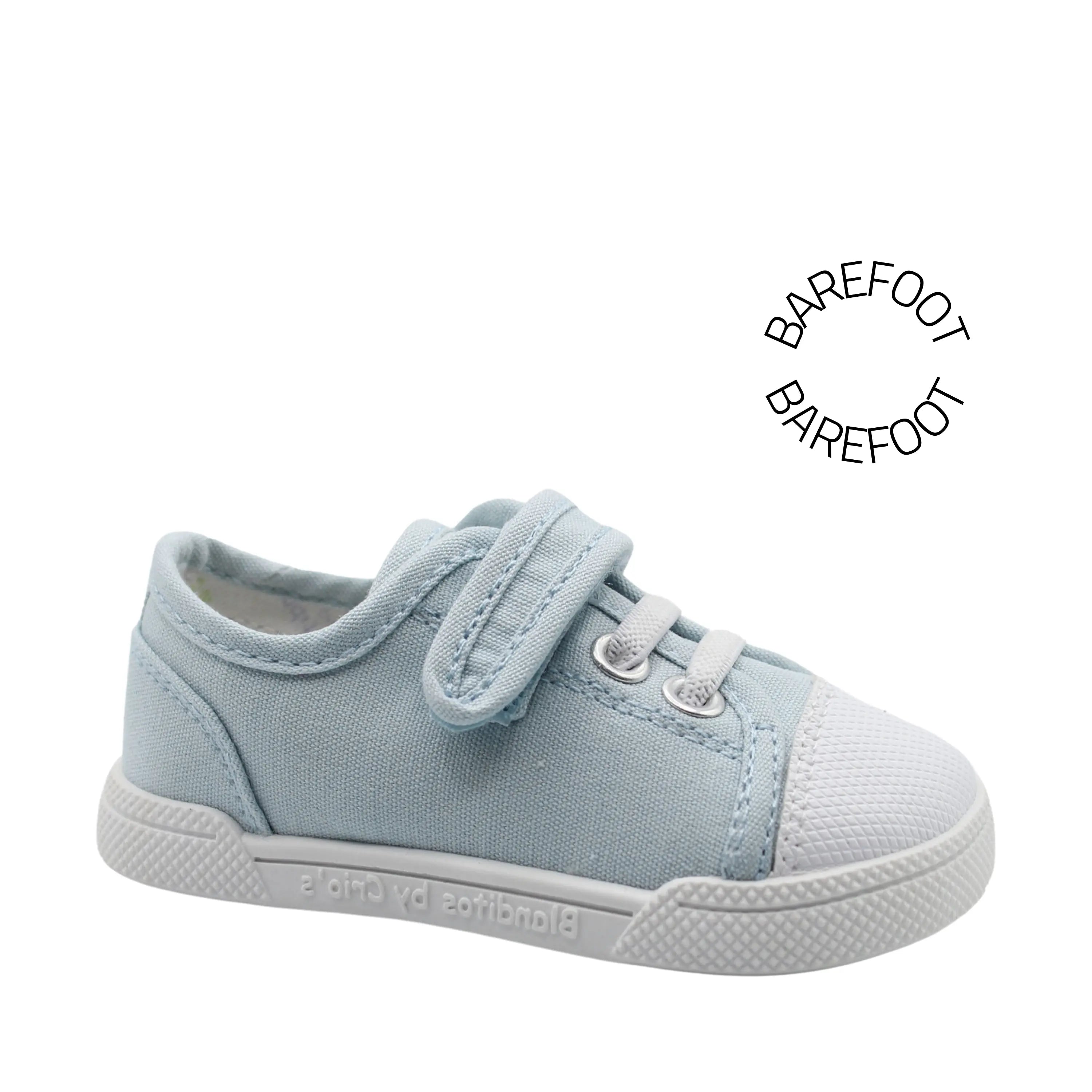 BLANDITOS Baskets en toile Barefoot Sandia Azul ma petite pointure