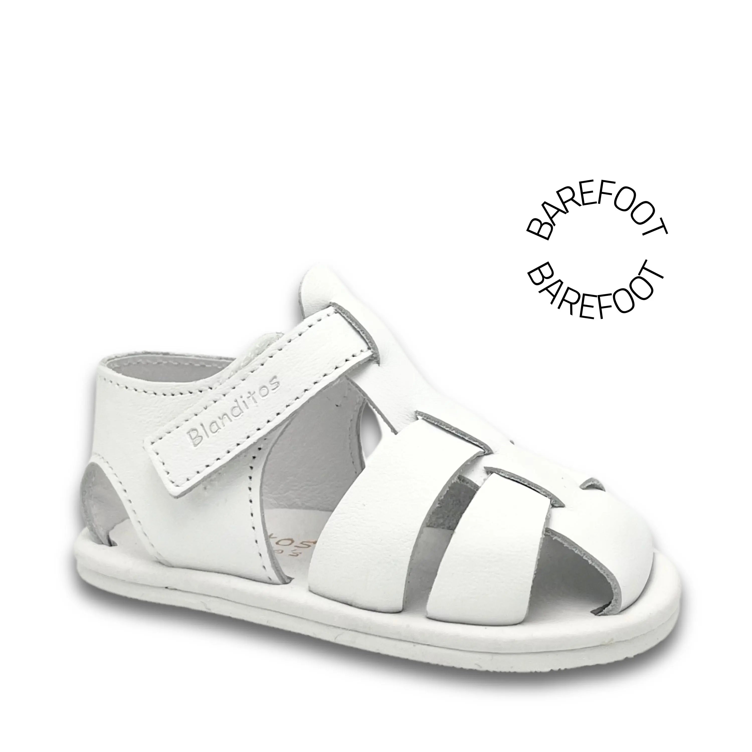 BLANDITOS Sandales Barefoot Cielo Blanco ma petite pointure