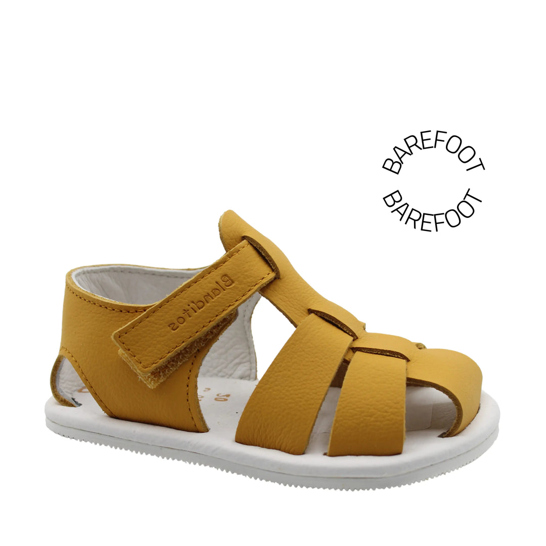 BLANDITOS Sandales Barefoot Boga Ocre ma petite pointure