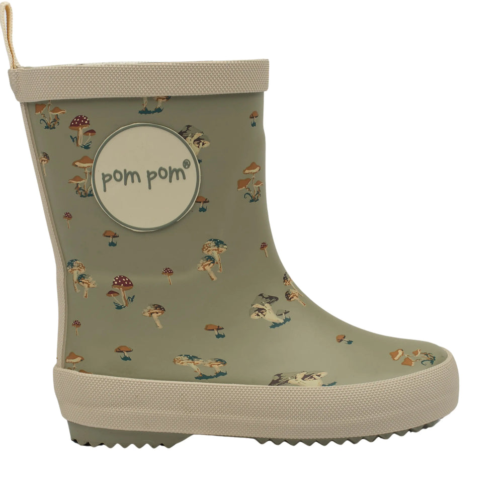 POM POM Bottes de Pluie Gum Boots Fungi (Light) ma petite pointure