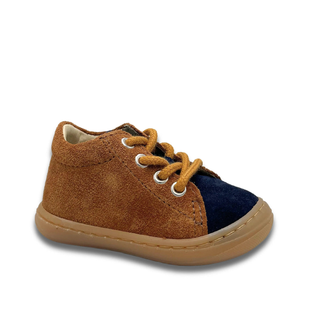 BELLAMY Bottillons Imae Marine Camel ma petite pointure