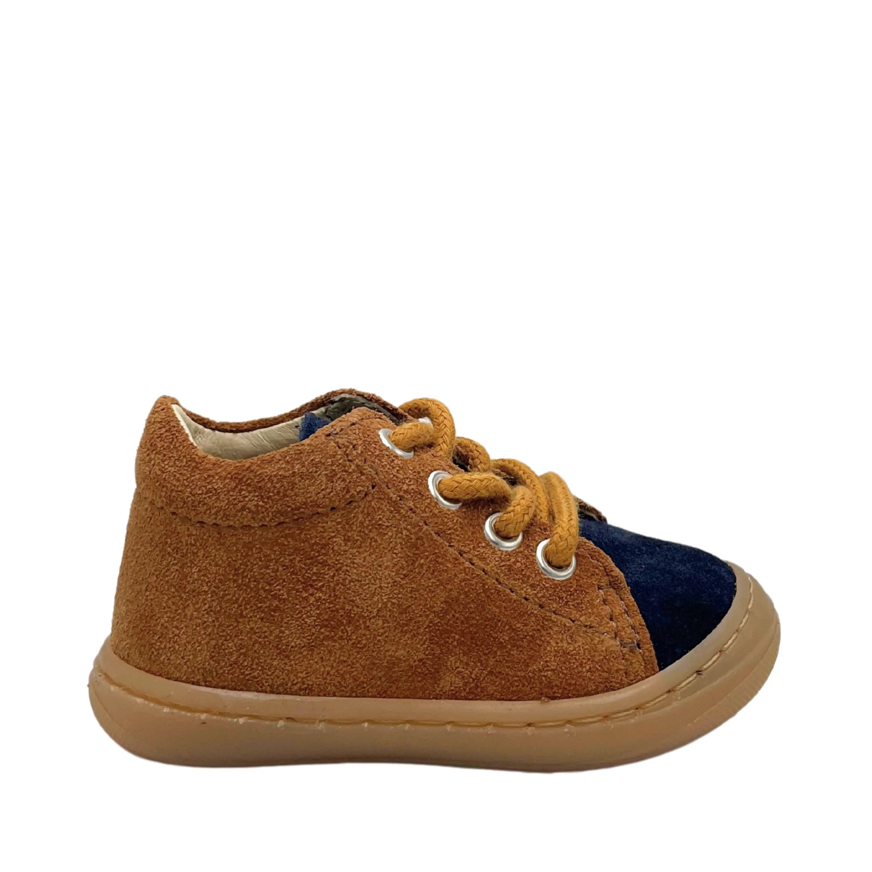 BELLAMY Bottillons Imae Marine Camel ma petite pointure