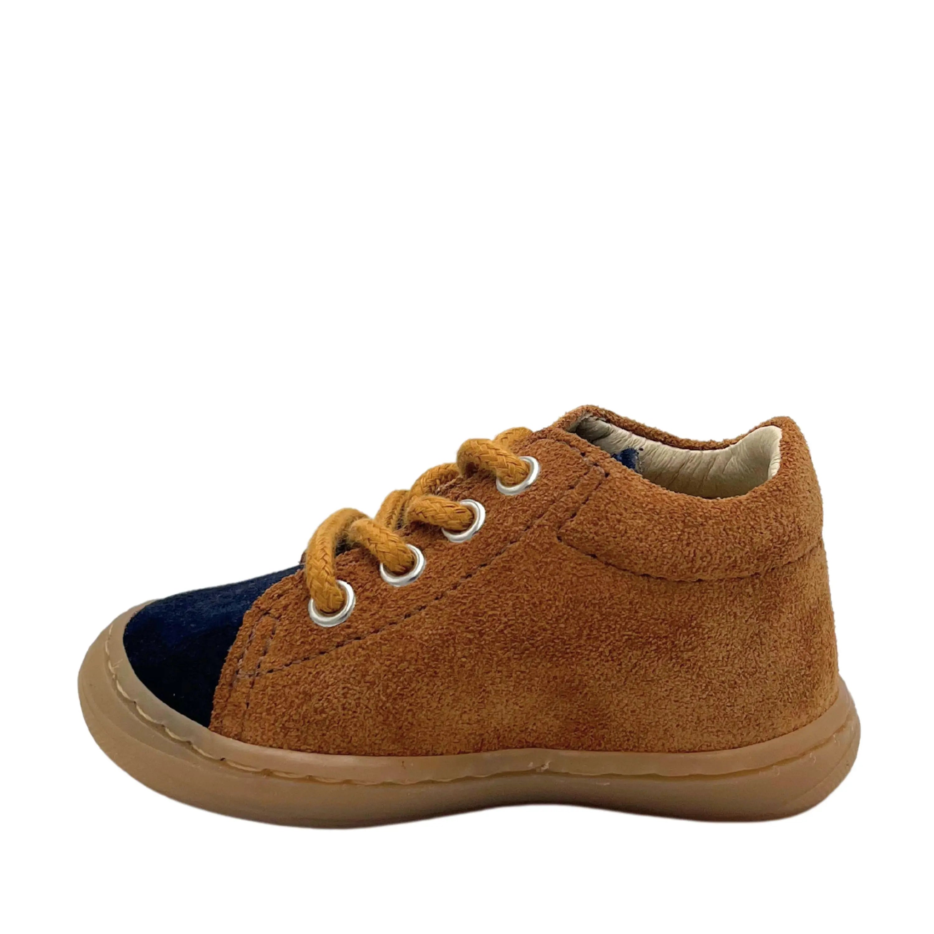 BELLAMY Bottillons Imae Marine Camel ma petite pointure