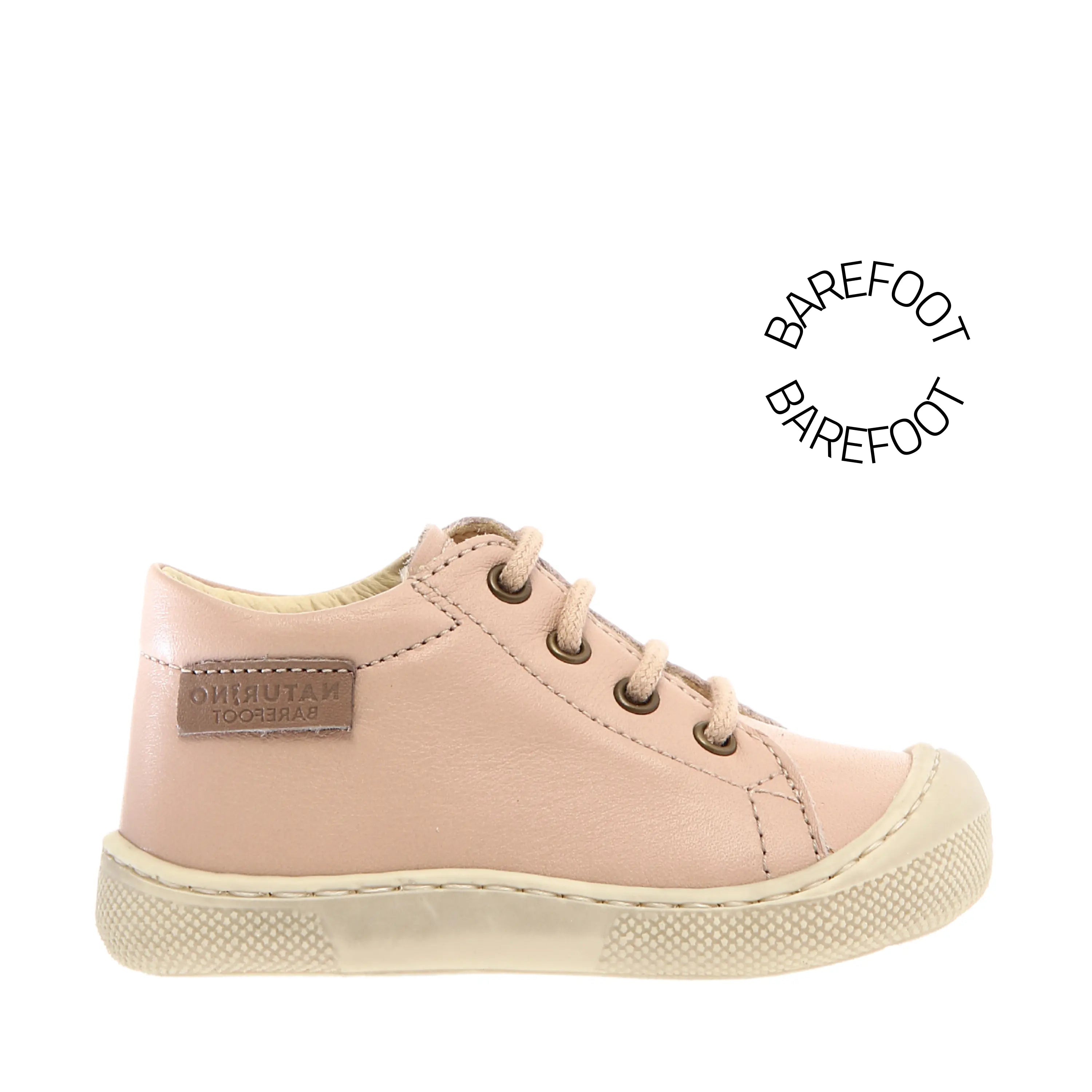 NATURINO Bottillons Barefoot Amur Nappa Spazz.Sole Bone Cipria ma petite pointure