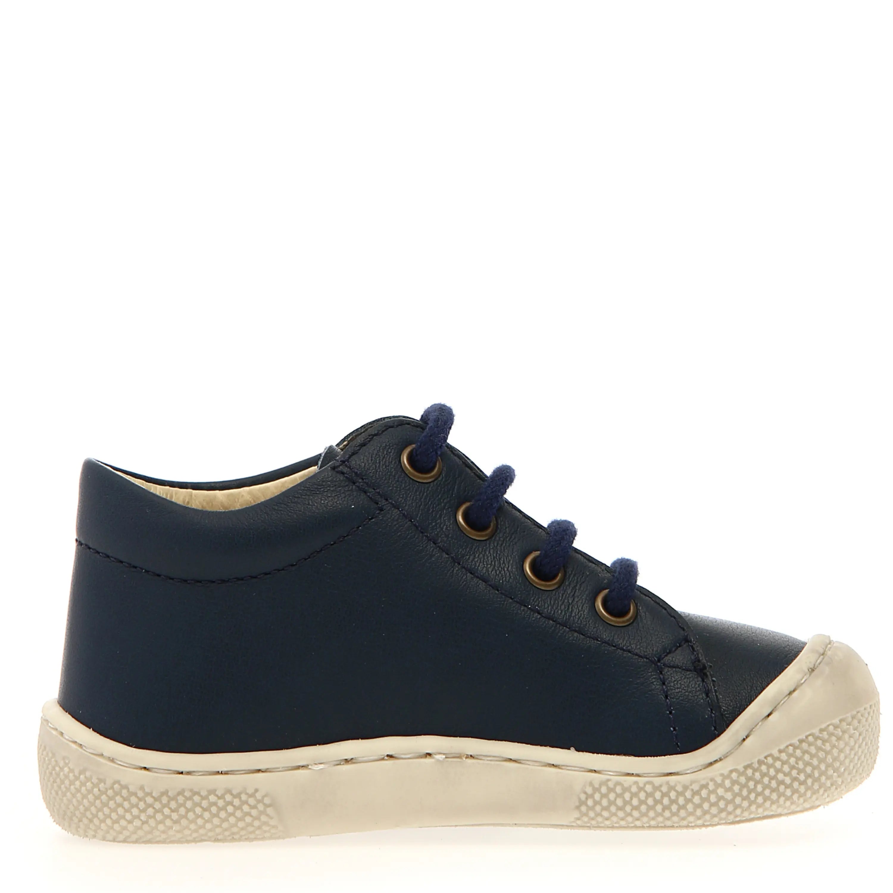 NATURINO Bottillons Barefoot Amur Nappa Spazz.Sole Bone Navy ma petite pointure