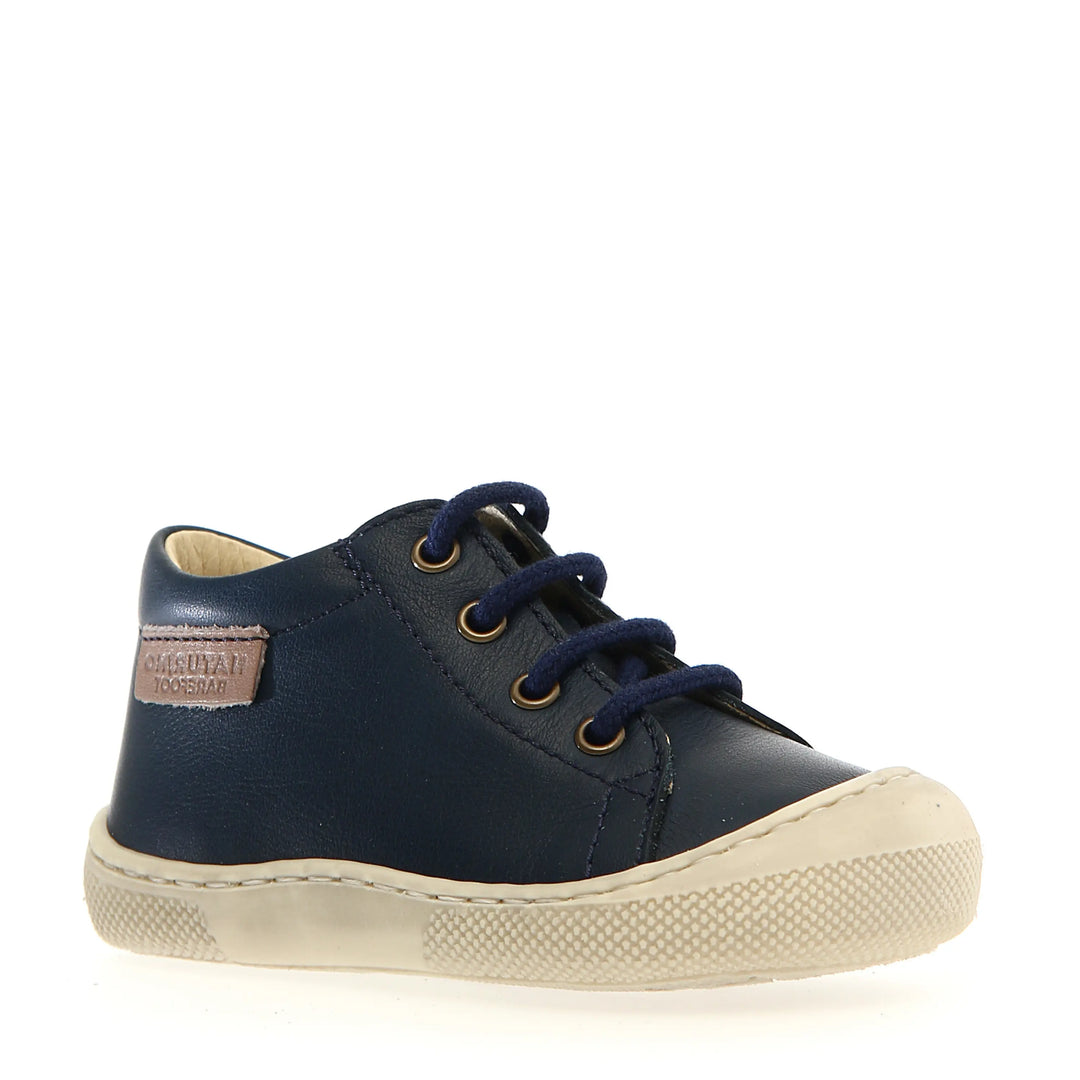 NATURINO Bottillons Barefoot Amur Nappa Spazz.Sole Bone Navy ma petite pointure