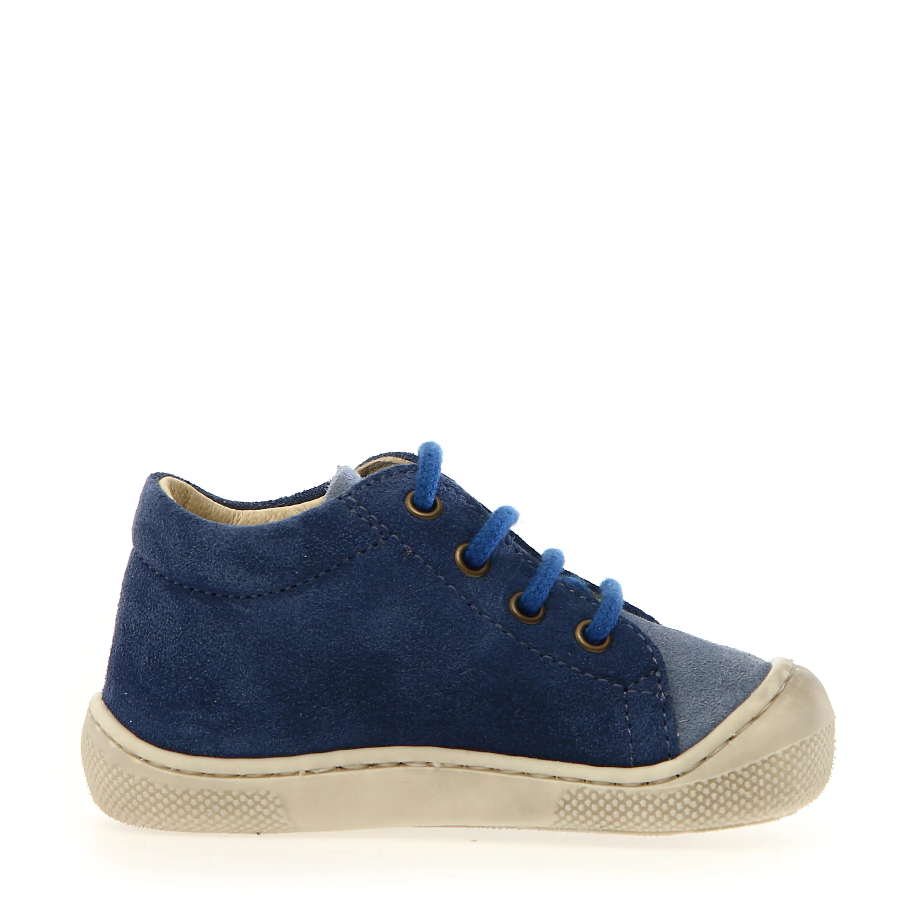 NATURINO Bottillons Barefoot Amur Suede Celeste Azure ma petite pointure