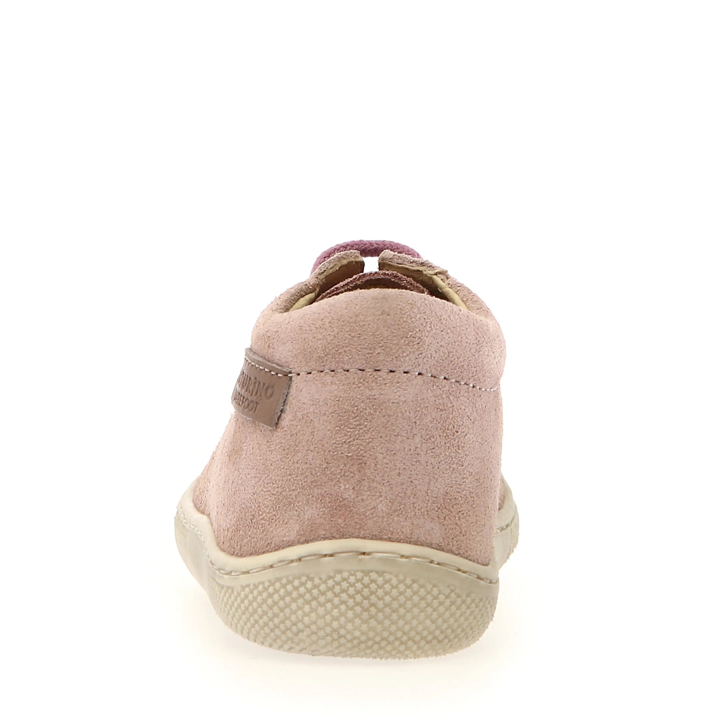 NATURINO Bottillons Barefoot Amur Suede Rose Cipria ma petite pointure