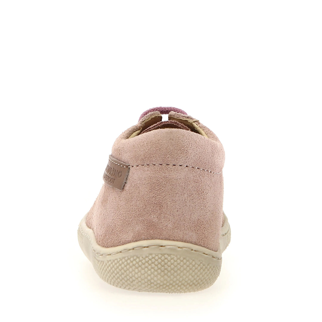 NATURINO Bottillons Barefoot Amur Suede Rose Cipria ma petite pointure