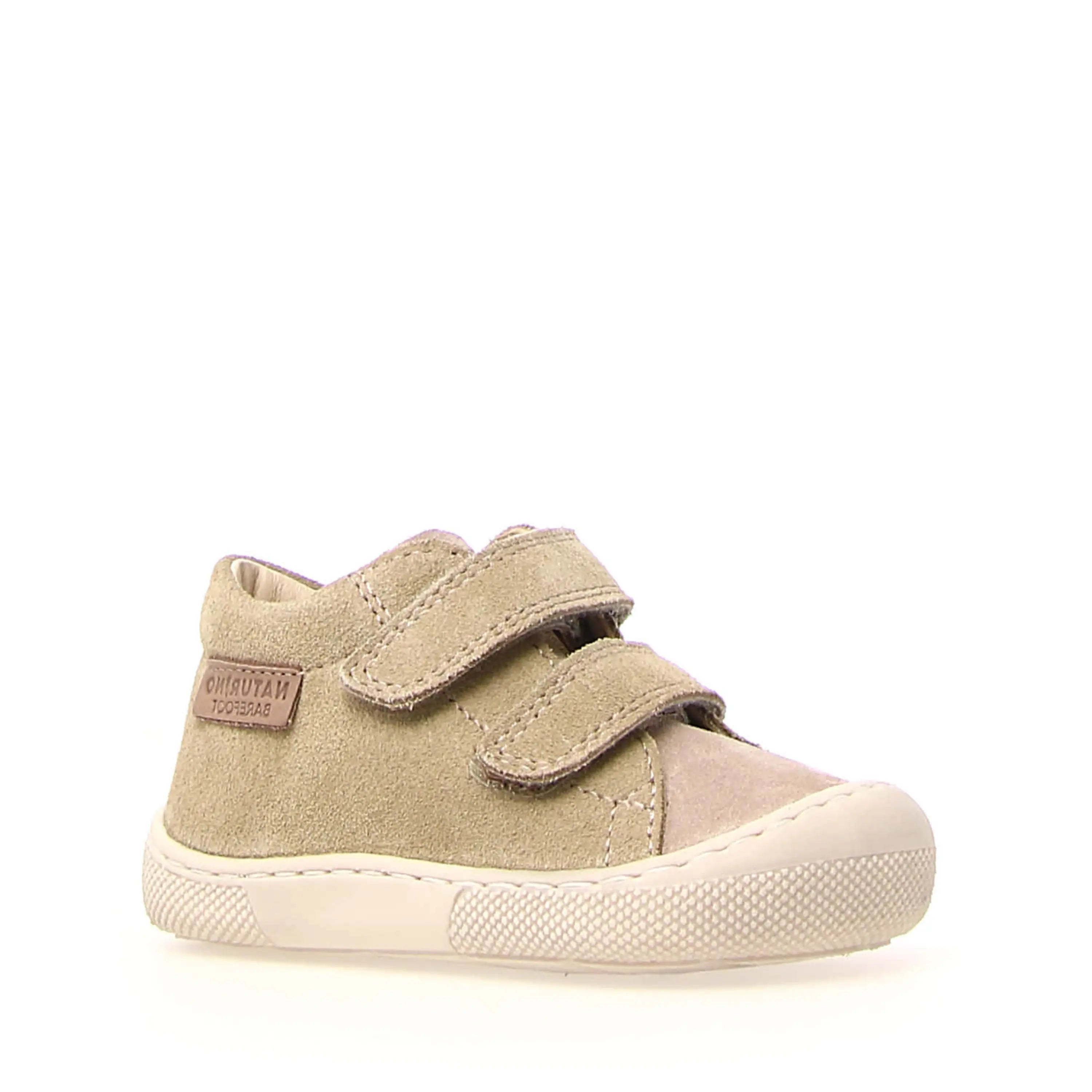 NATURINO Bottillons Barefoot Amur VL Suede Beige Stone ma petite pointure